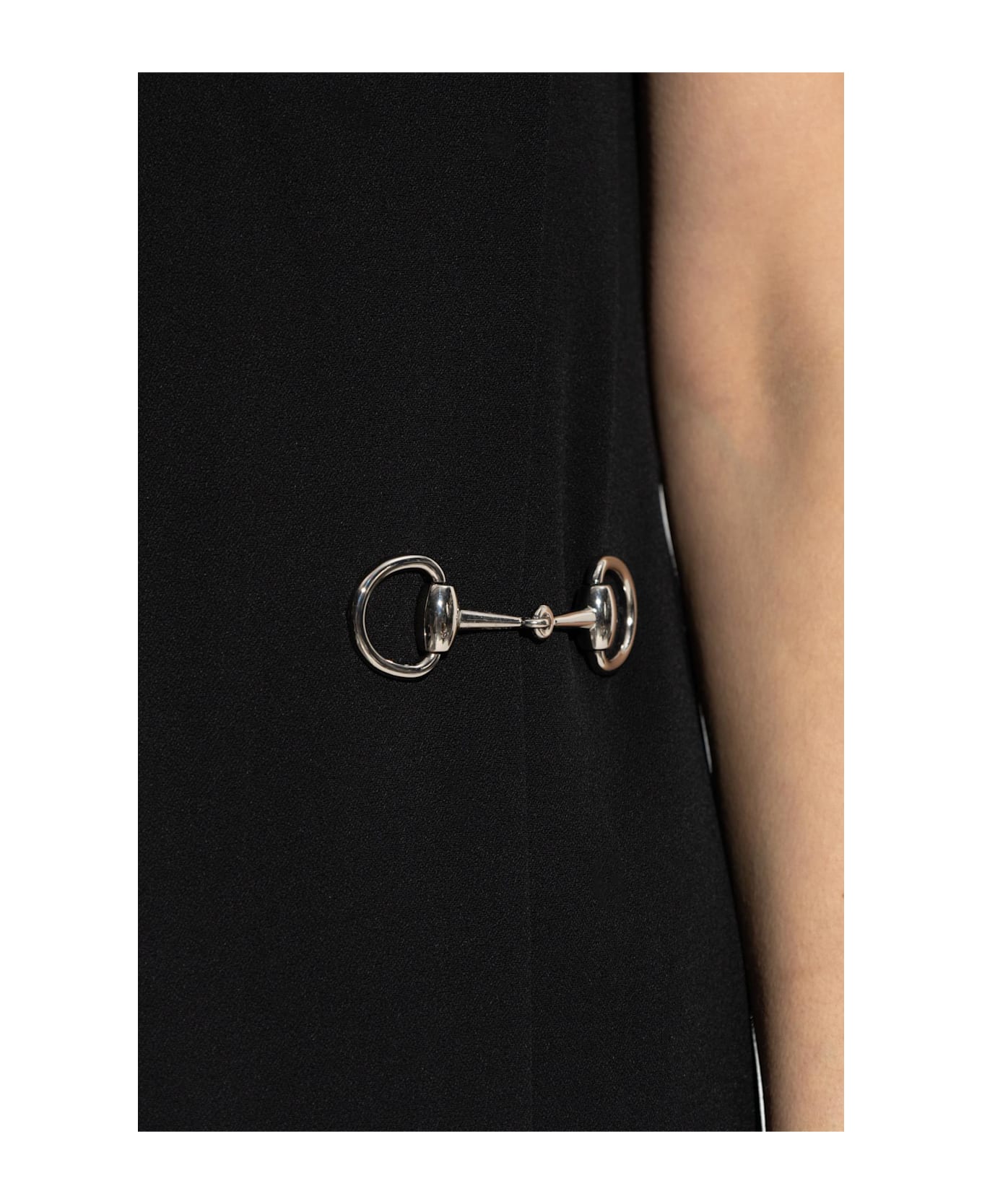 Gucci Dress With Applique - Nero
