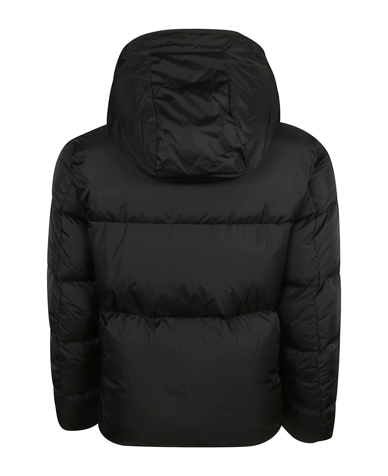Moncler Side Zipped Logo Hood Print Padded Jacket | italist, ALWAYS ...
