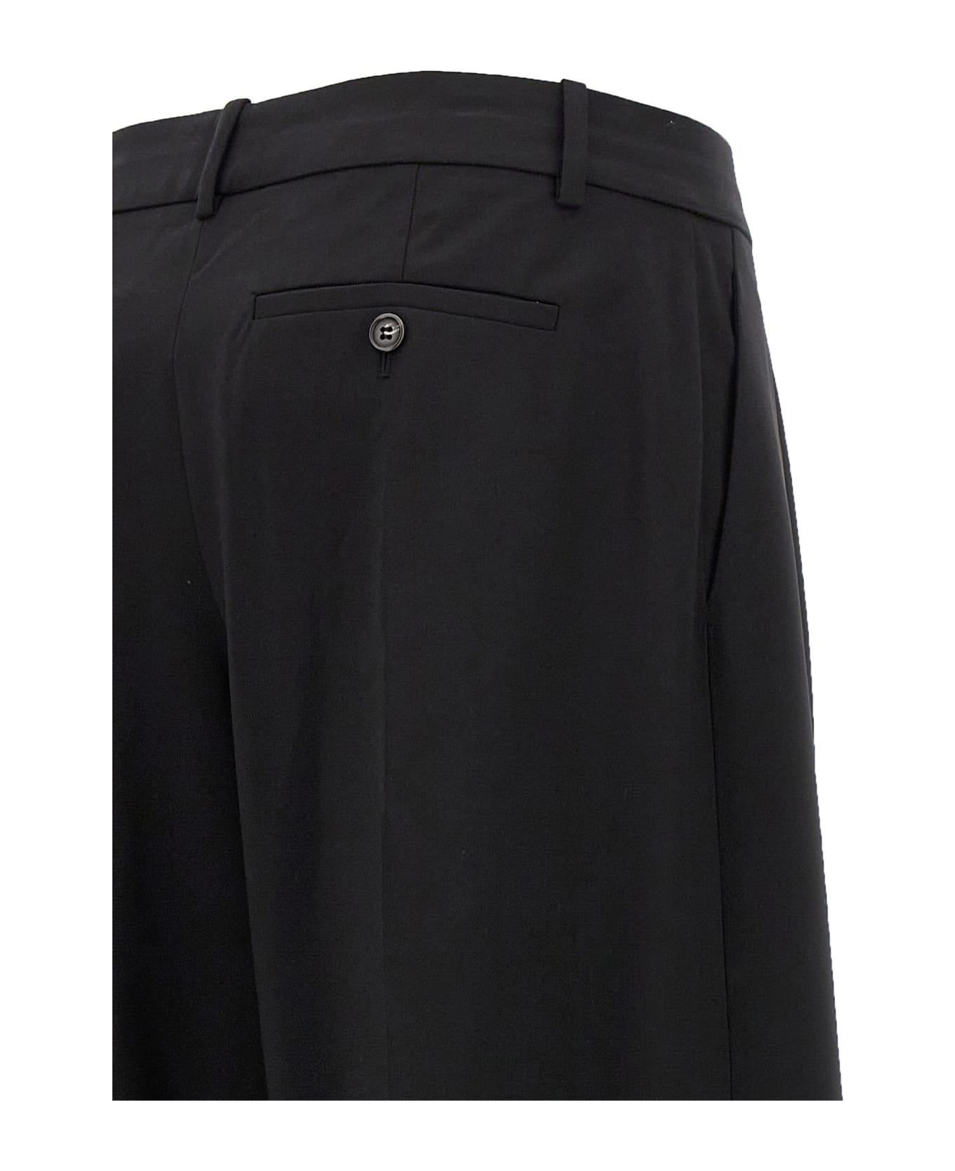 Theory 'low Rise Pleated' Pants - Black