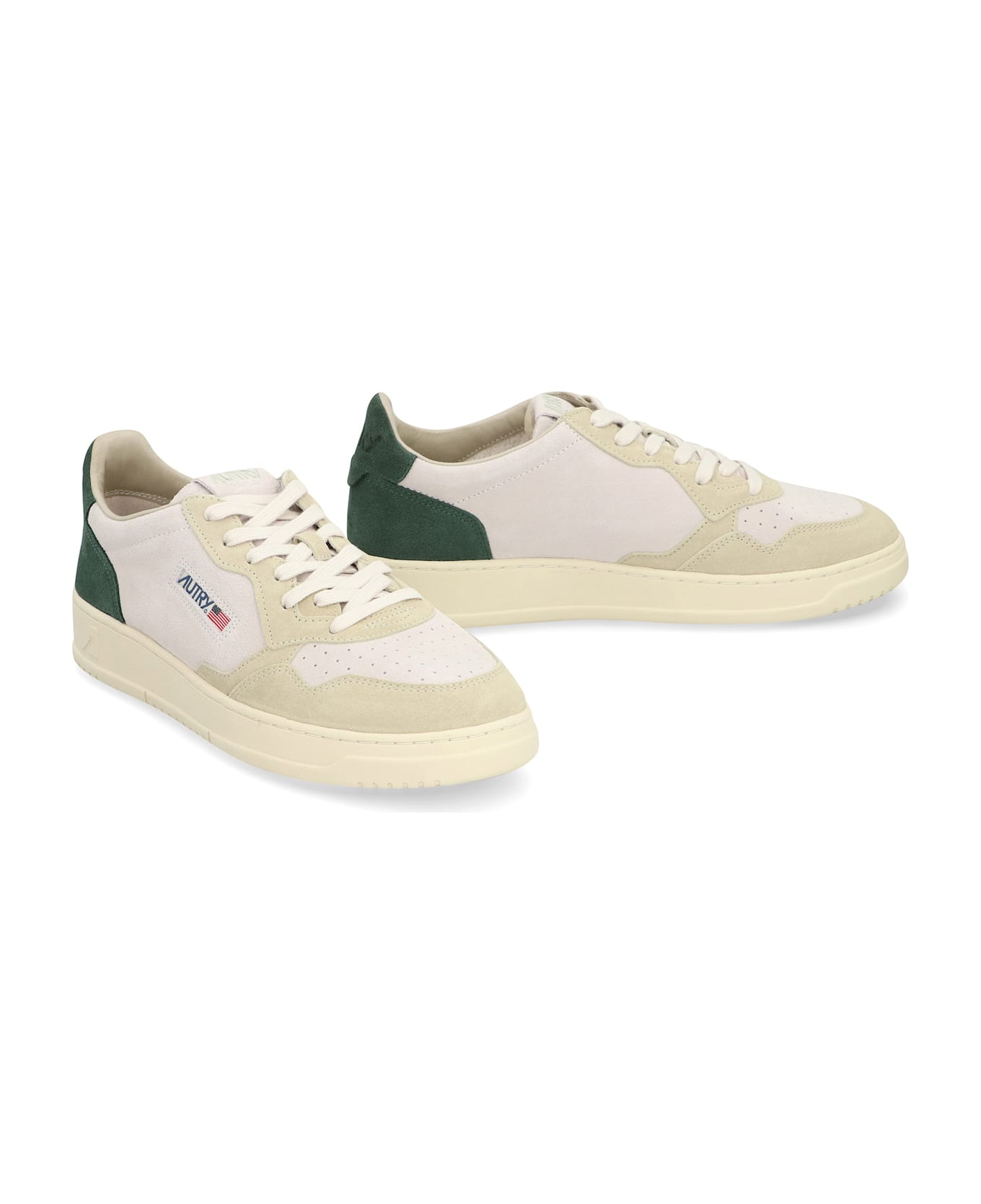 Autry Medalist Leather Low-top Sneakers - Bott/papyr