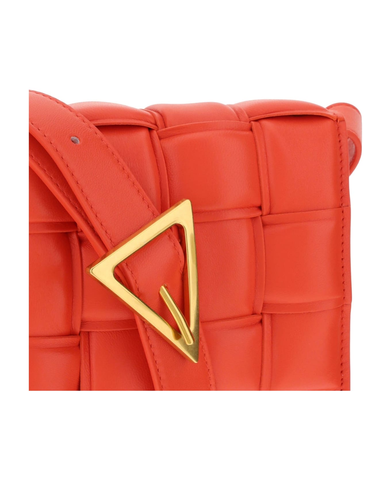 Bottega Veneta Intreccio Shoulder Bag - Red