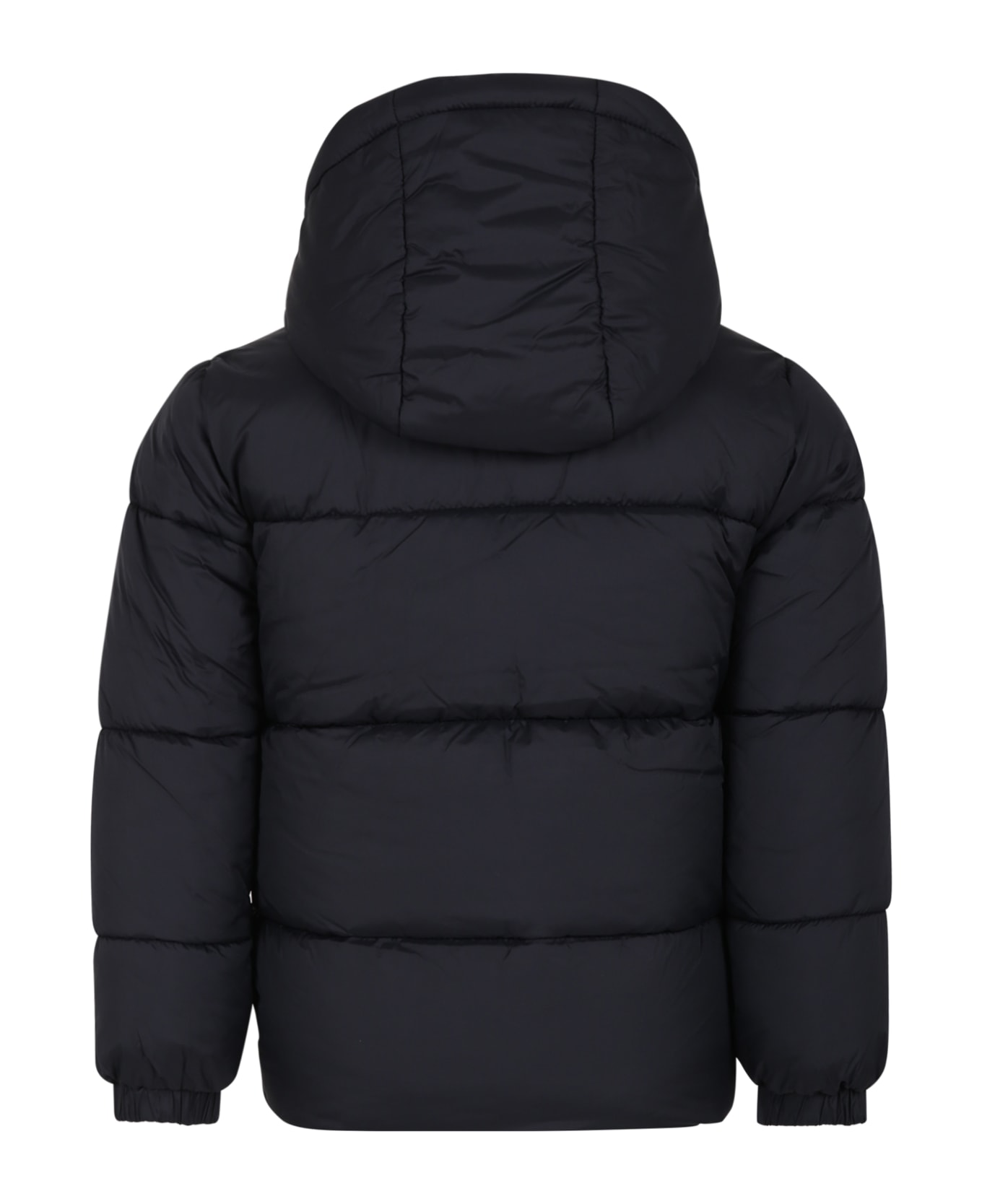 Timberland Black Down Jacket For Boy With Tree - Black