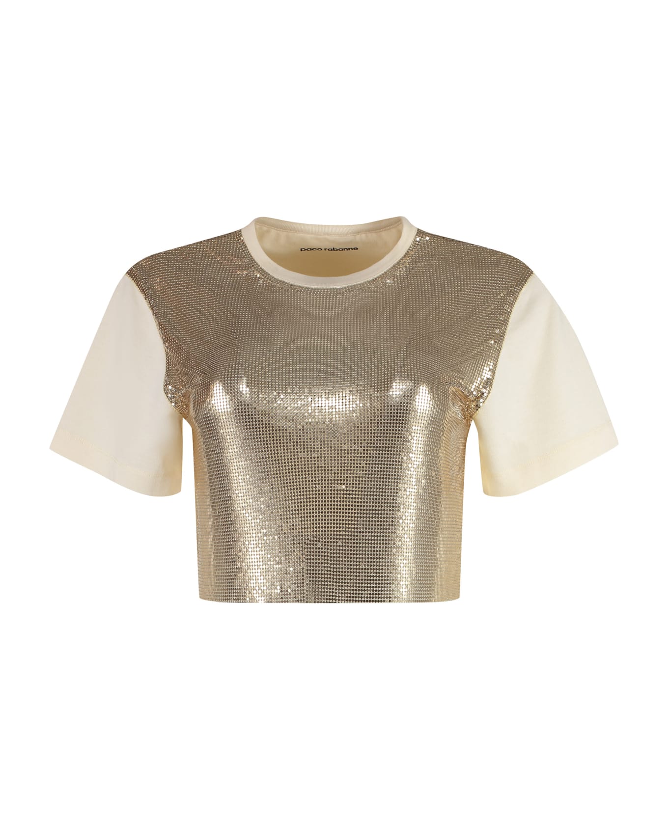 Paco Rabanne Cotton T-shirt - Gold
