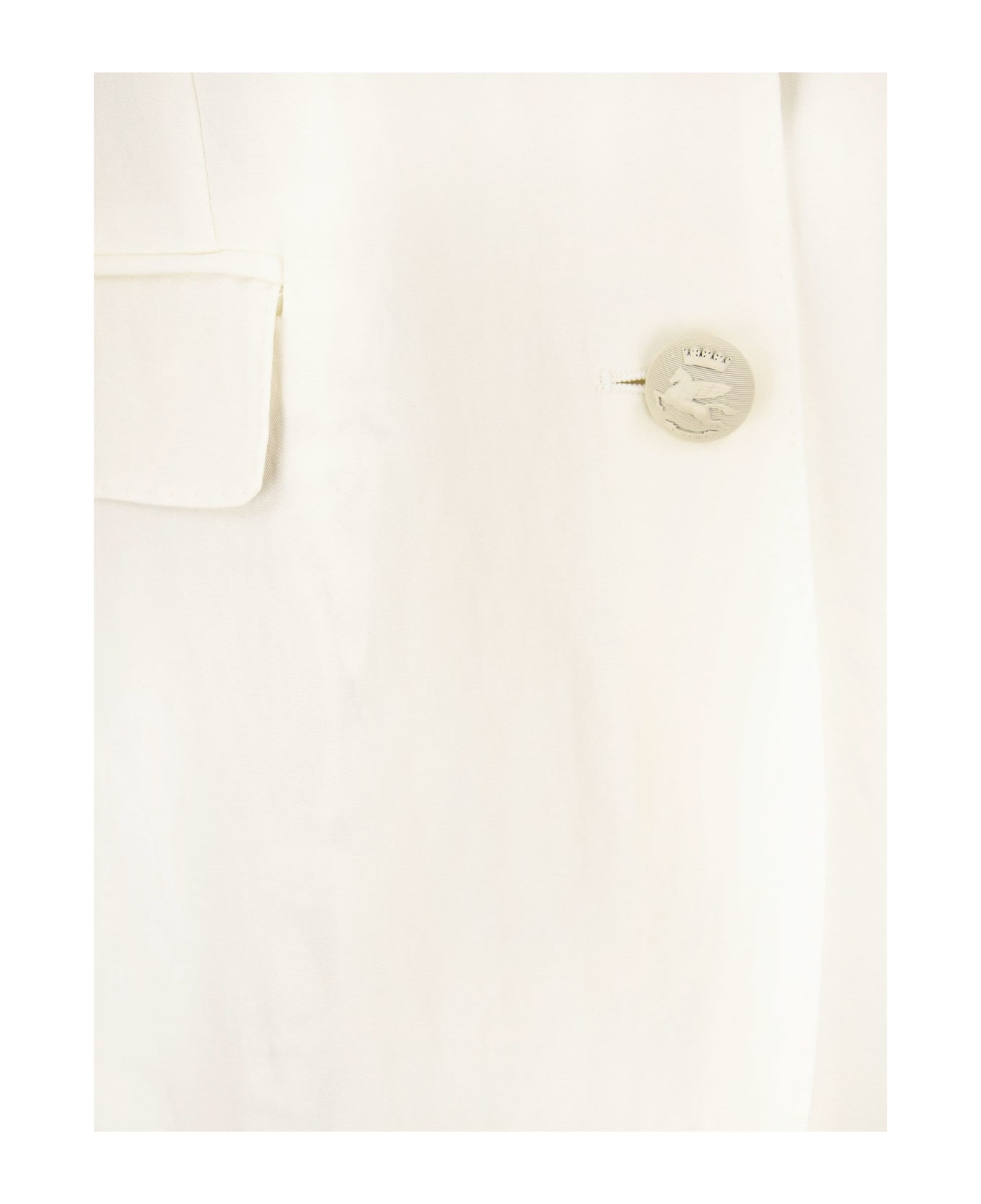 Etro Lyocell Tailored Jacket - White