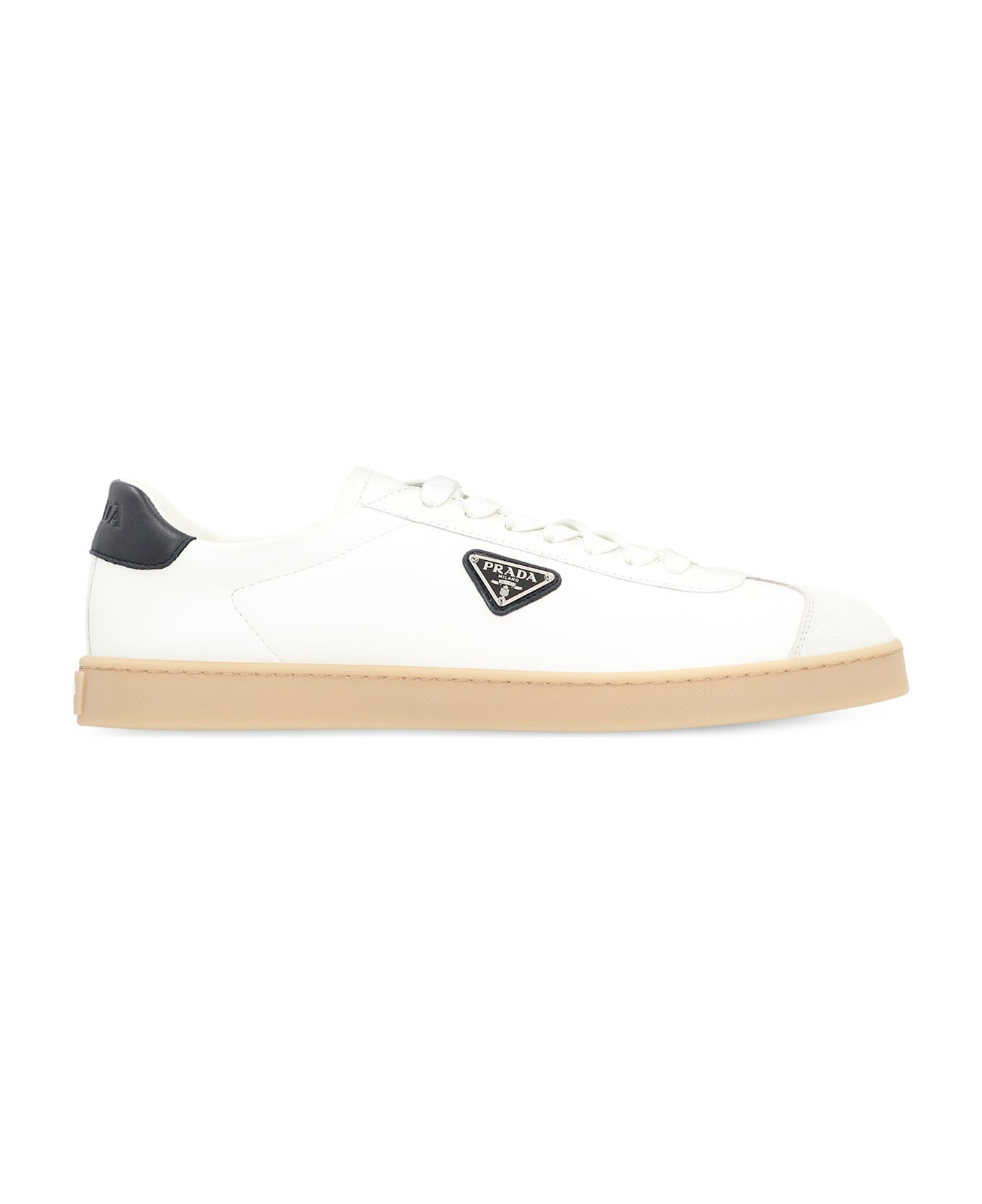 Prada Lane Low-top Sneakers - BIANCO/BLU