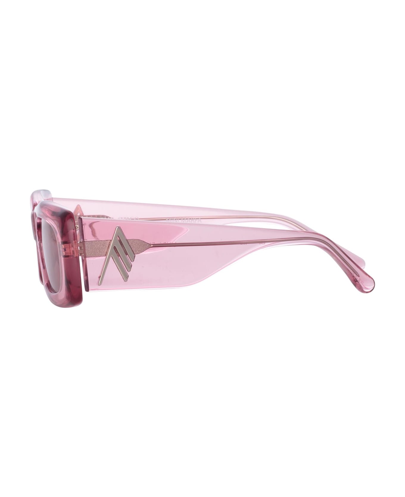 Linda Farrow Attico16 Powder Pink / Silver Sunglasses - Powder Pink / Silver