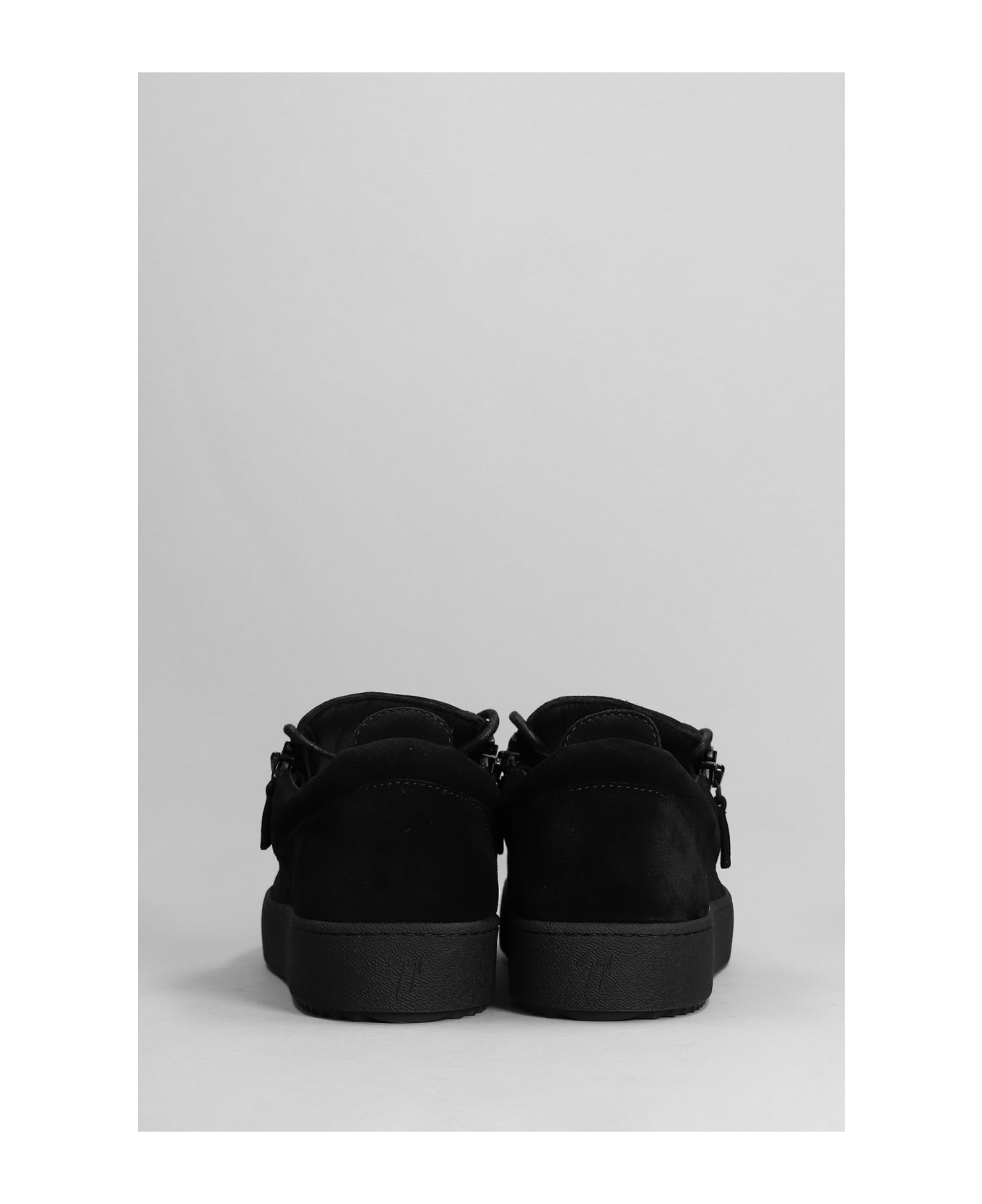 Giuseppe Zanotti Frankie Sneakers In Black Suede - black