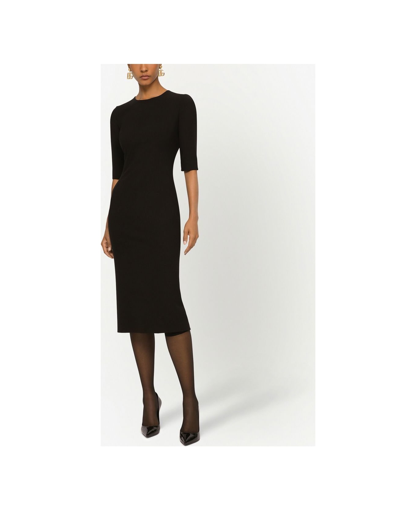 Dolce & Gabbana Dolce &amp; Gabbana Midi Dress - Black