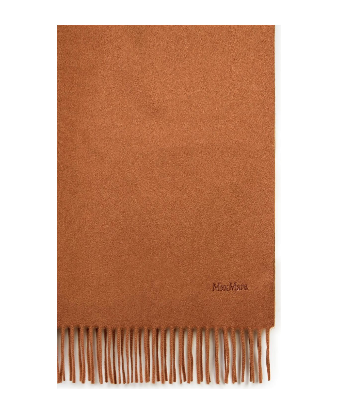 Max Mara 'baci' Light Brown Chasmere Scarf - Brown