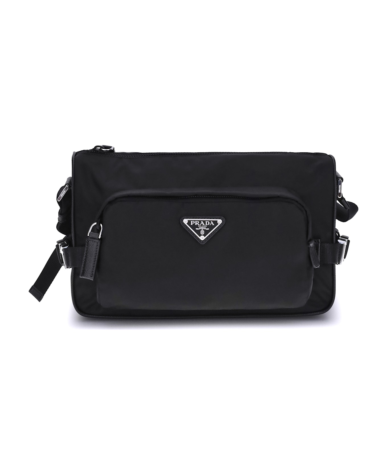 Prada Shoulder Bag In Re-nylon And Saffiano