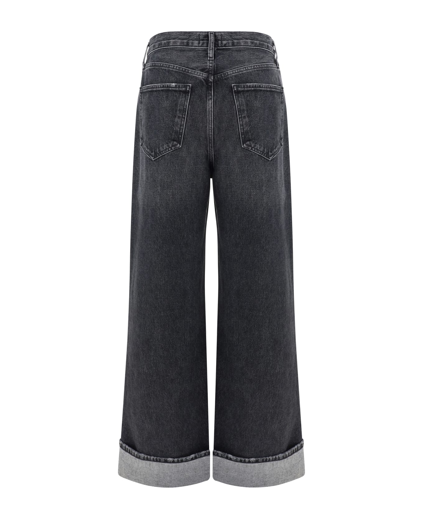 AGOLDE Dame Jeans - Ditch (marble Black)