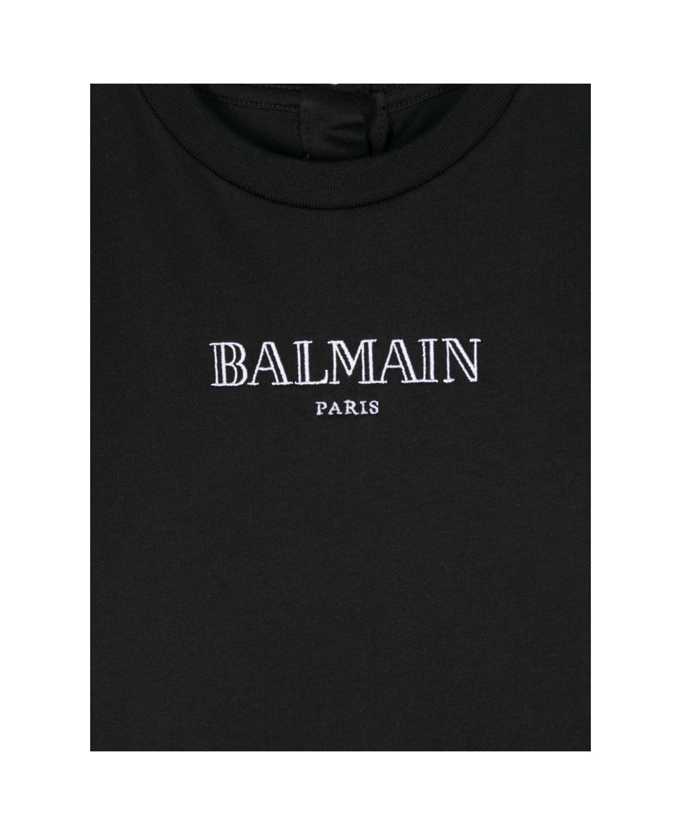 Balmain T-shirt Con Stampa Logo - Black