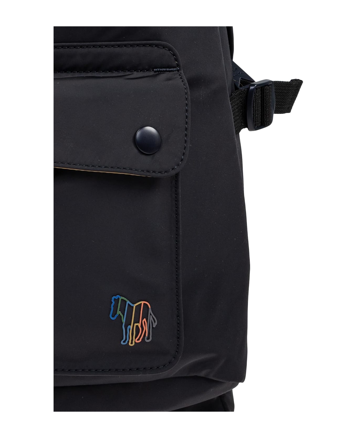Paul Smith Backpack With Logo - BLUE