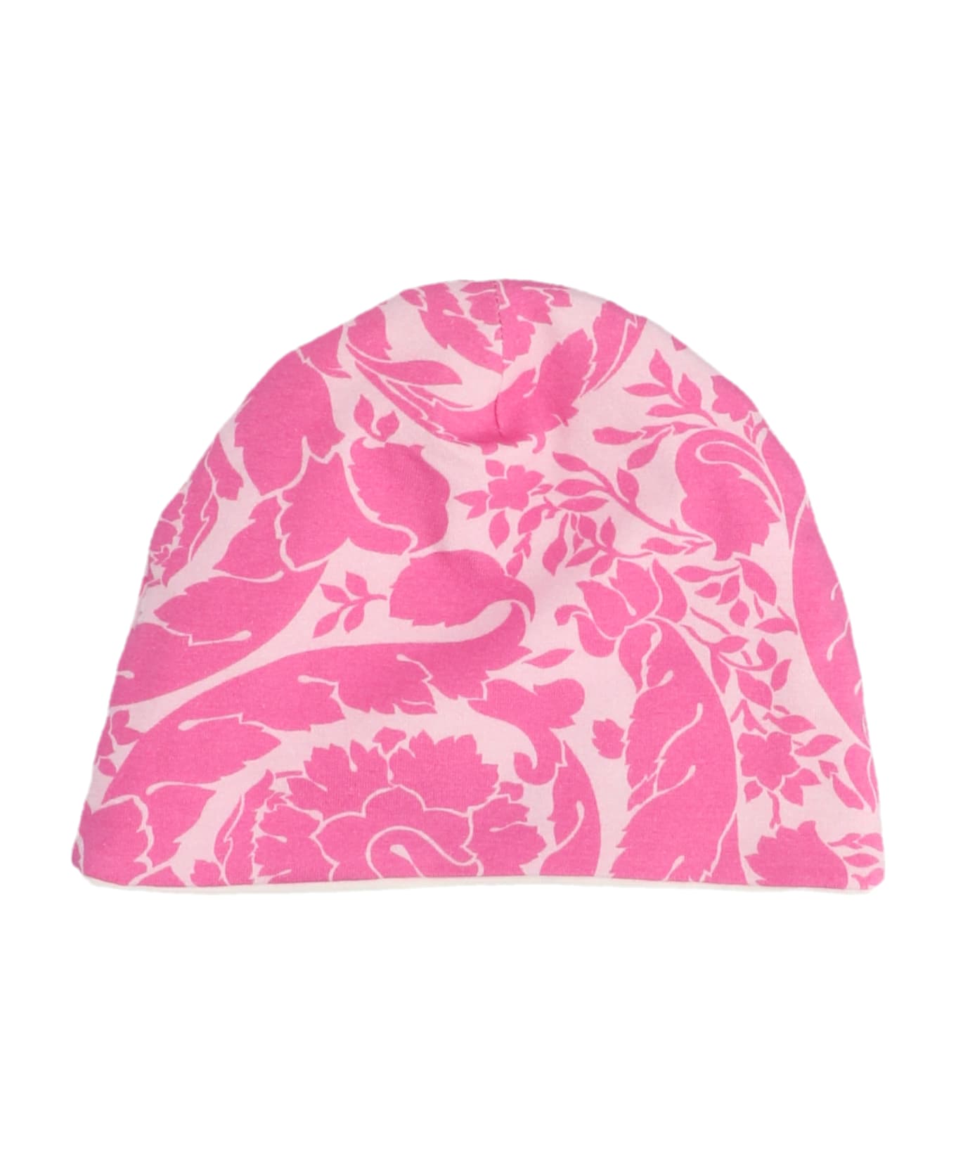 Versace 'barocco' Sleepsuit + Hat heather Baby Set - Pink
