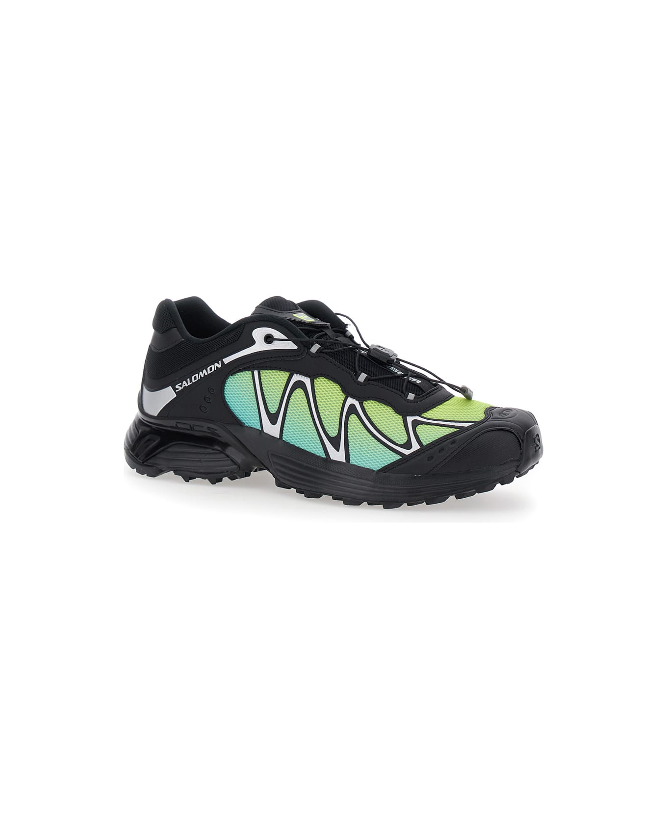 Salomon 
xt-whisper
 Black Sneakers With Printed Logo On The Side And Drawstring Closure In Fabric Unisex - Black