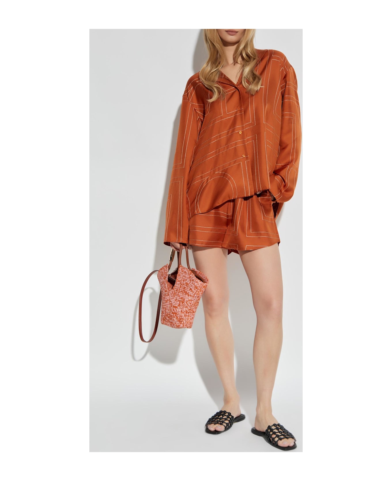 Totême Toteme Silk Shirt - Brown