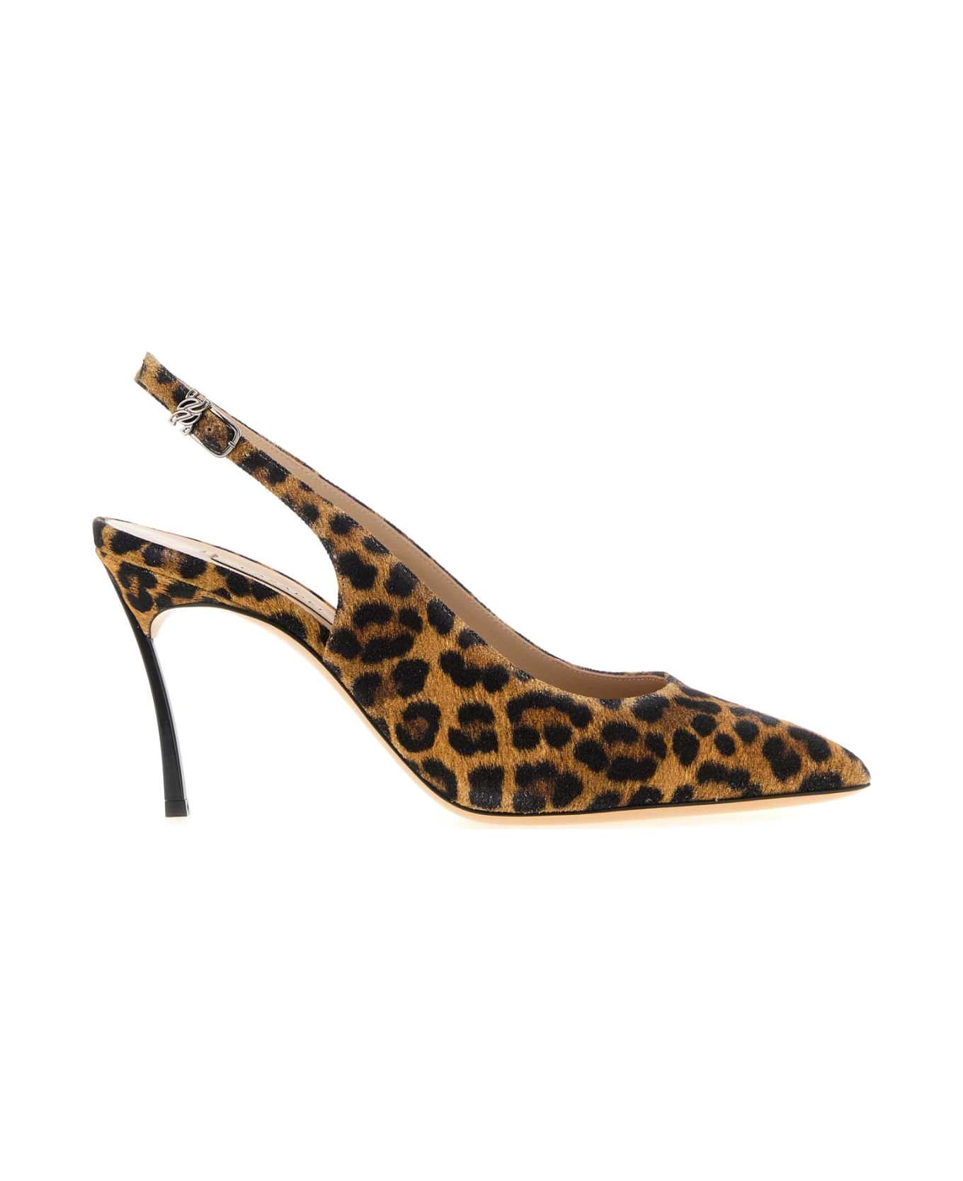 Casadei Printed Suede Malesia Pumps - MACULATO