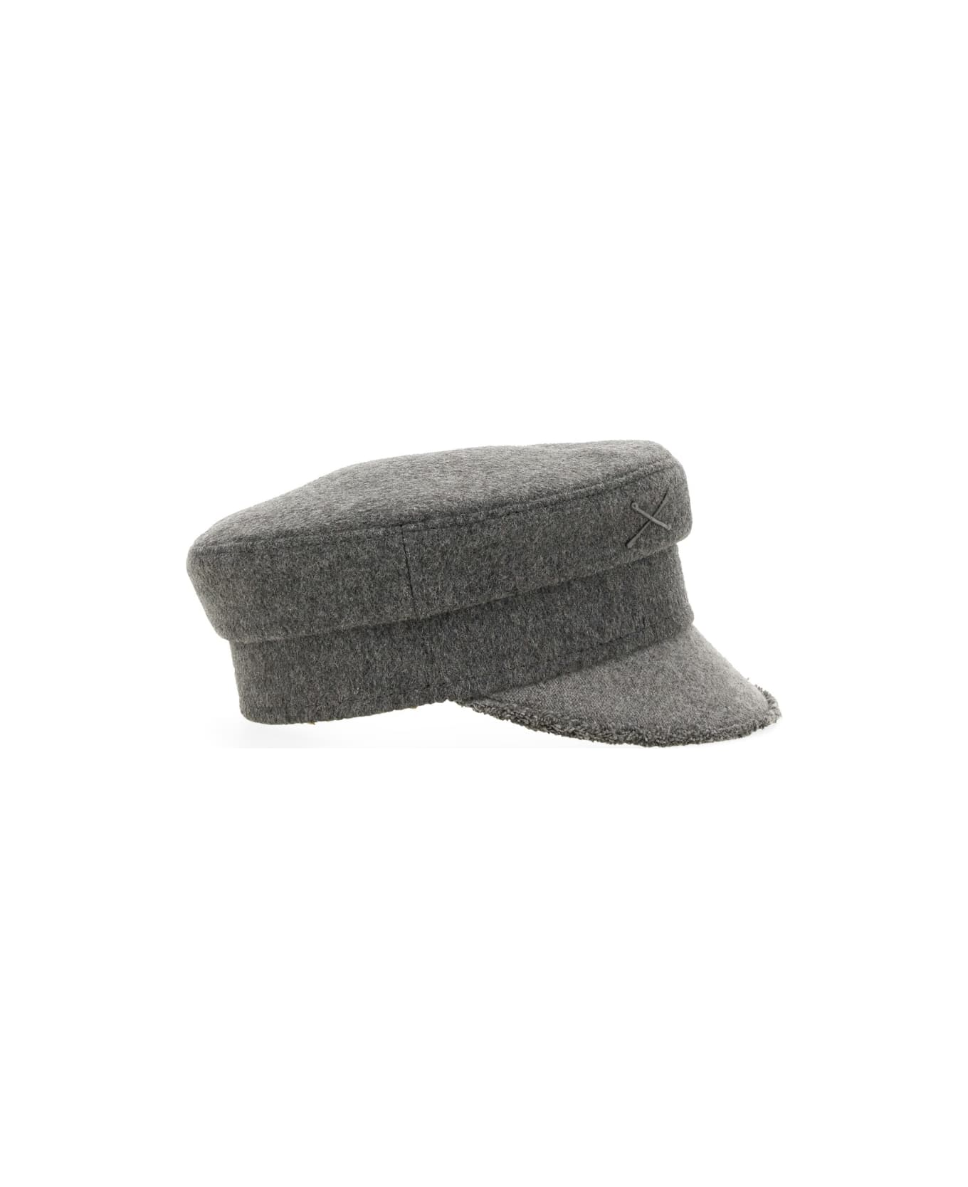 ハット RUSLAN BAGINSKIY FW24 BAKER BOY HAT (KPC030.031_WPGREY) Grey Wool Baker Boy Cap • Ruslan Baginskiy Hats