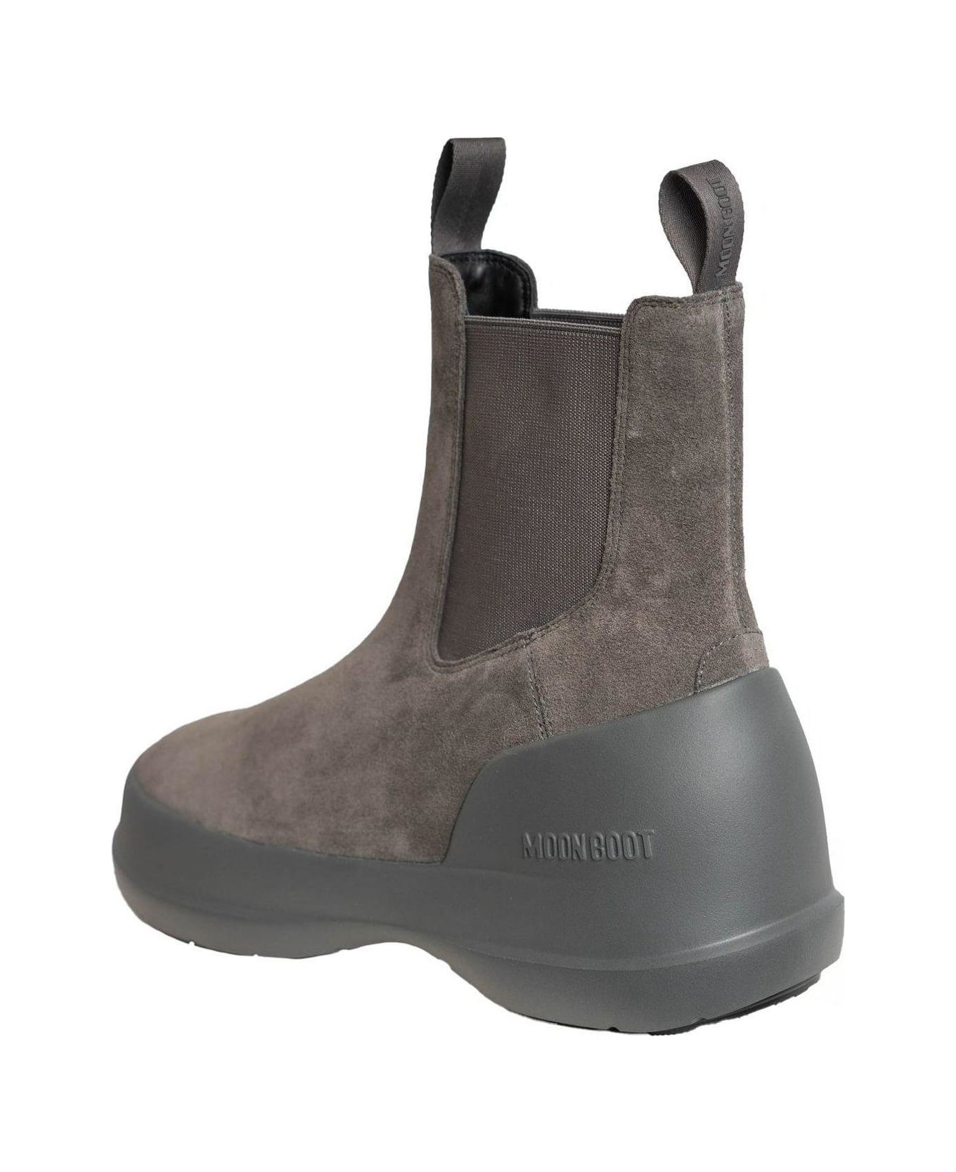 Moon Boot Luna Logo-printed Slip-on Boots - Anthracite