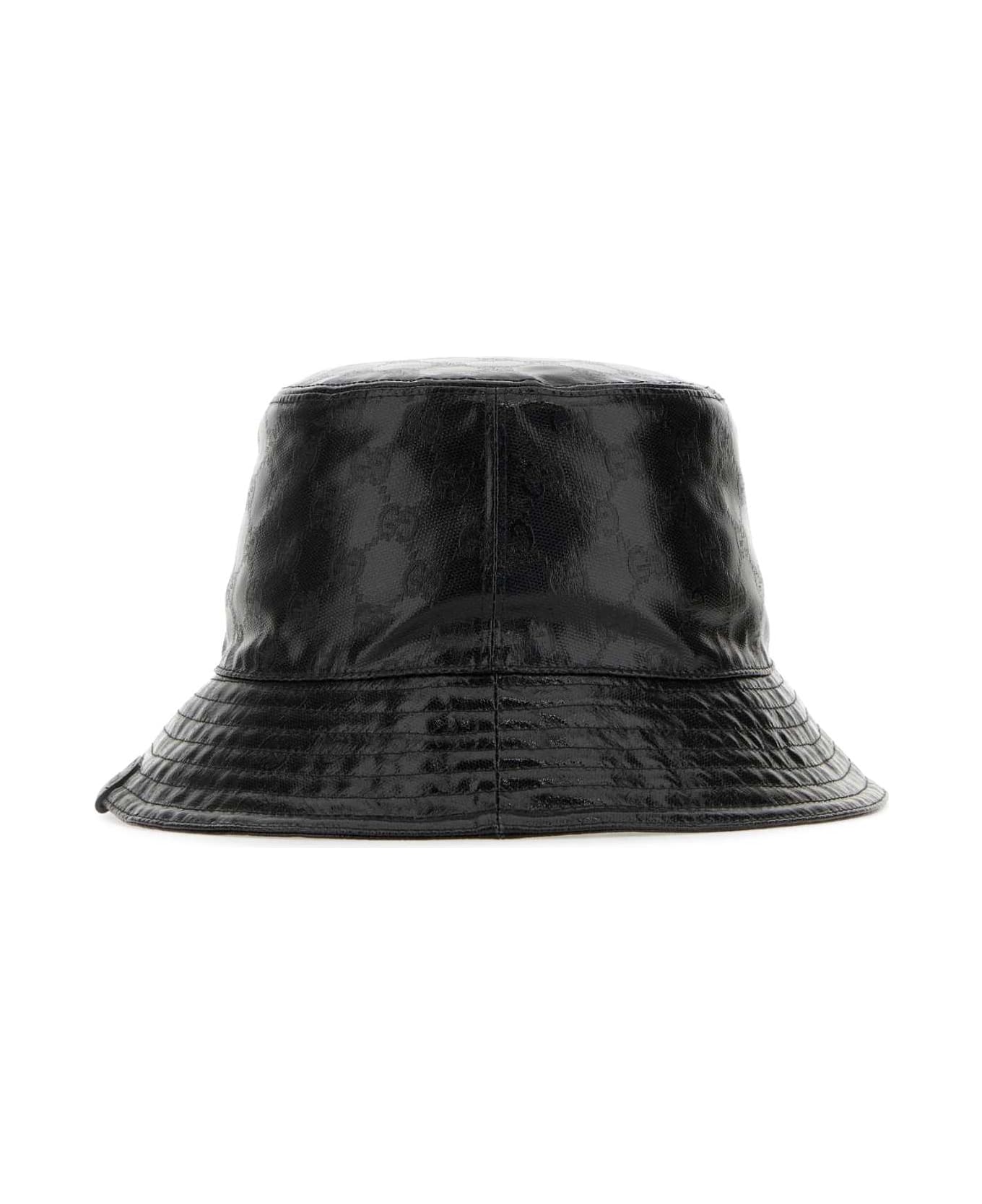 Gucci Black Gg Crystal Bucket Hat - BLK 帽子
