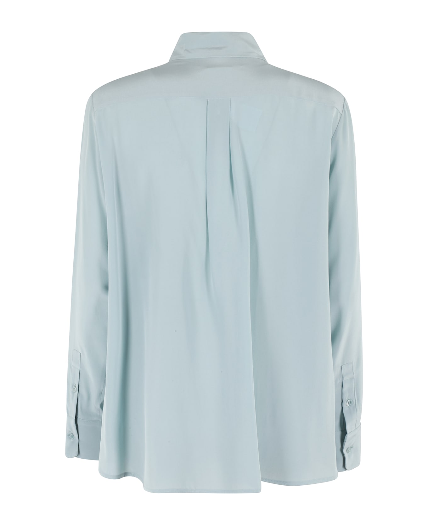 Weekend Max Mara Light Blue Silk Almina Shirt - ANICE