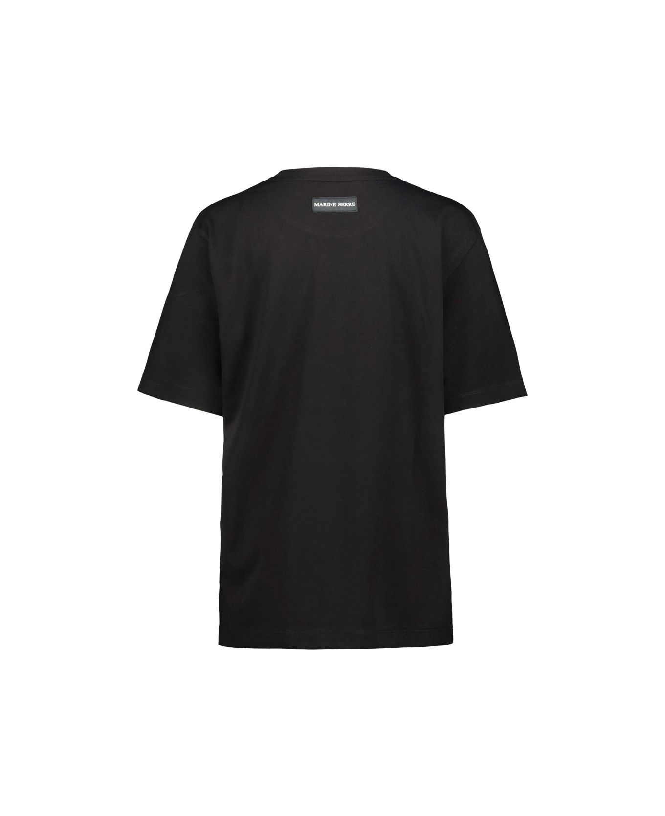 Marine Serre Organic Cotton T.shirt - Black