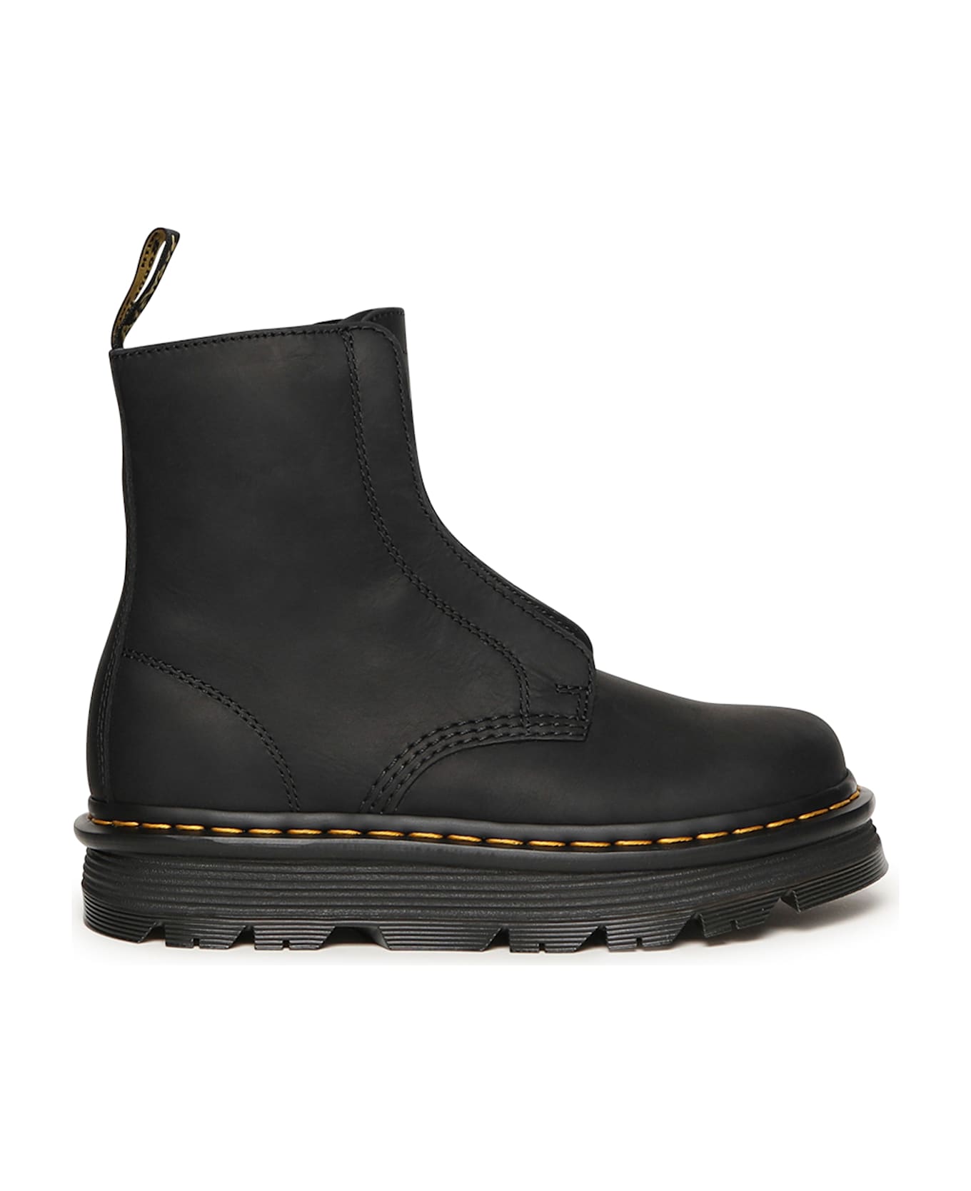 Dr. Martens Zebzag Laceless Leather Ankle Boots - Black