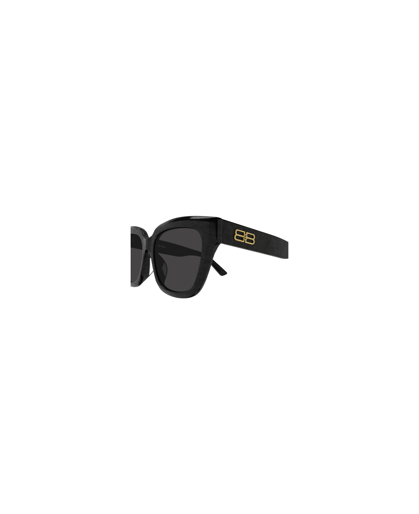 Balenciaga Eyewear BB0237SA Sunglasses - Black Black Grey