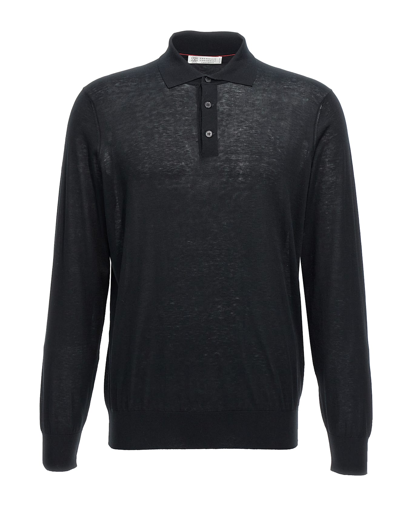 Brunello Cucinelli Knitted Polo Shirt - Black  