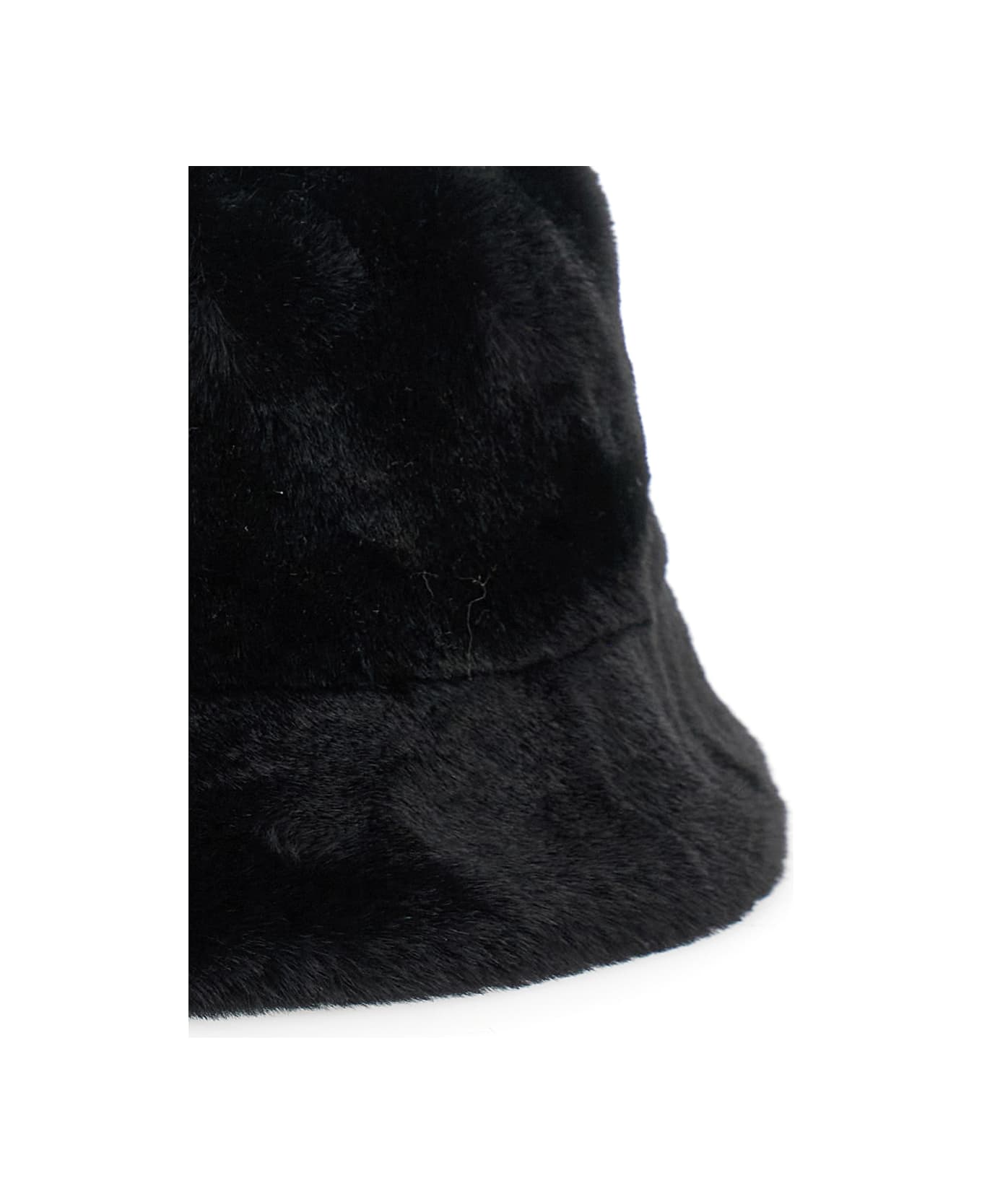 Apparis 
amara
 Black Bucket Hat In Eco Fur Woman - Black