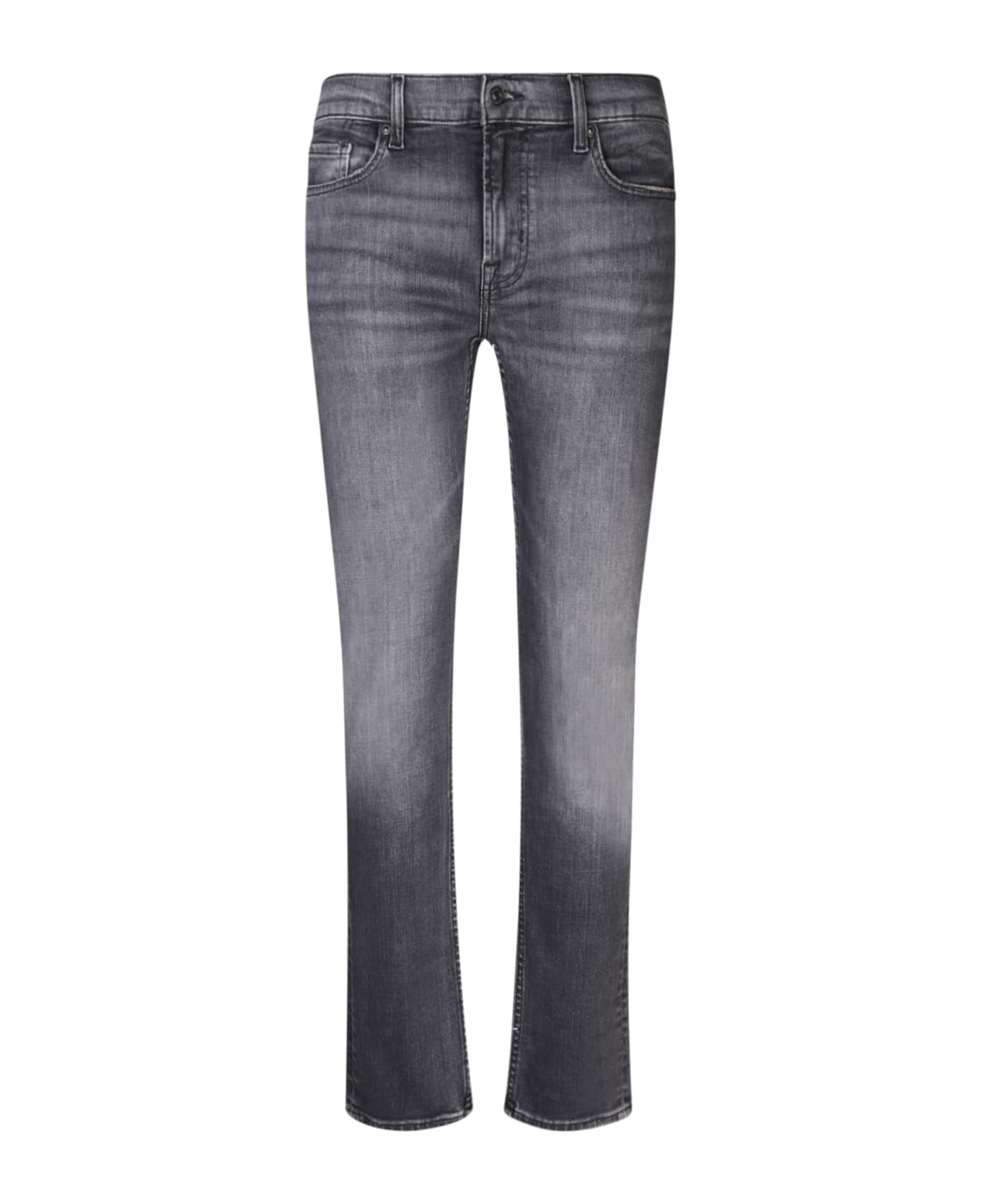 7 For All Mankind Slimmy Tapered Black Jeans - Black