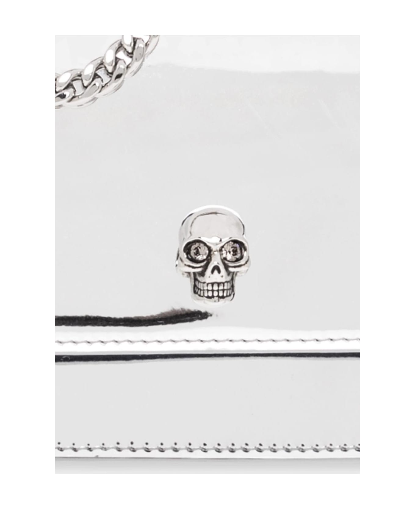 Alexander McQueen 'skull Medium' Shoulder Bag - Silver