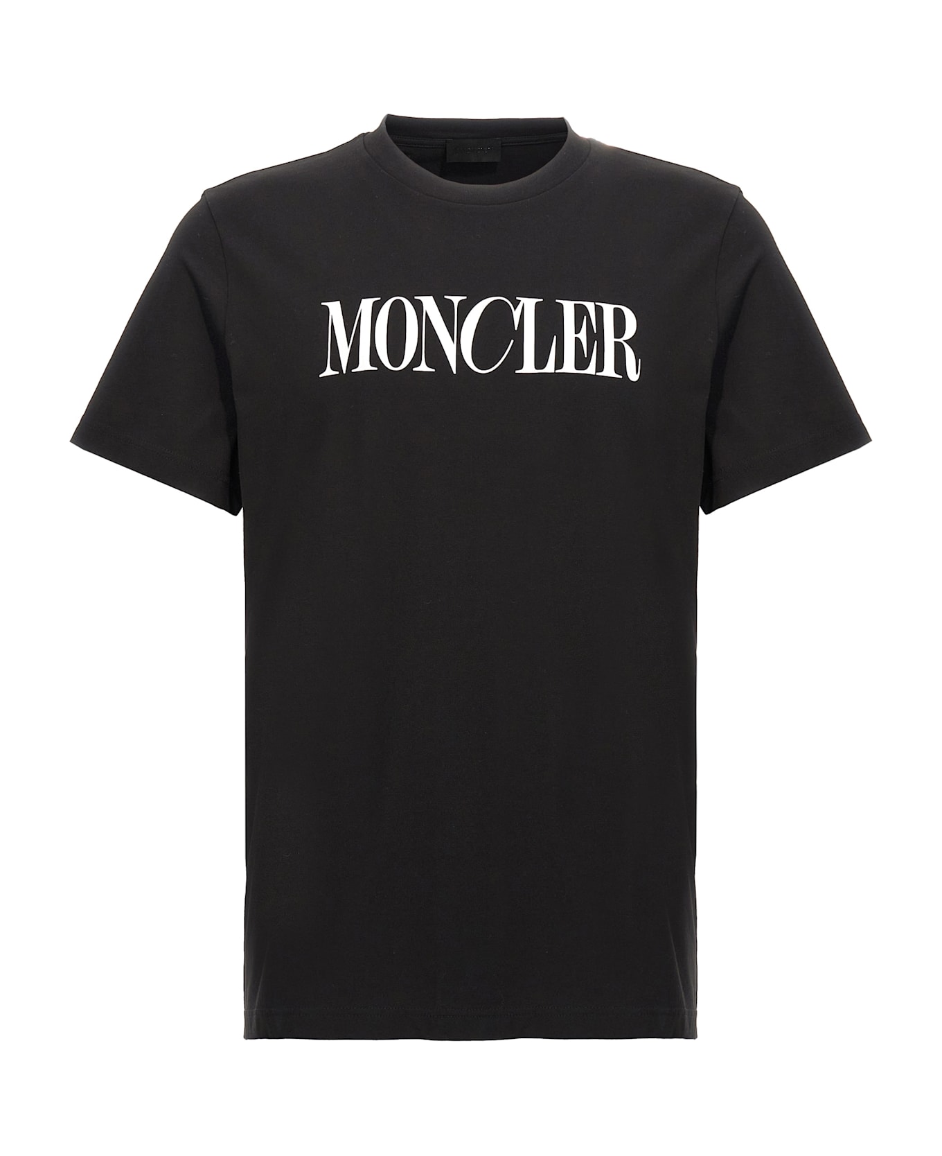 Moncler Logo Print T-shirt - White/Black