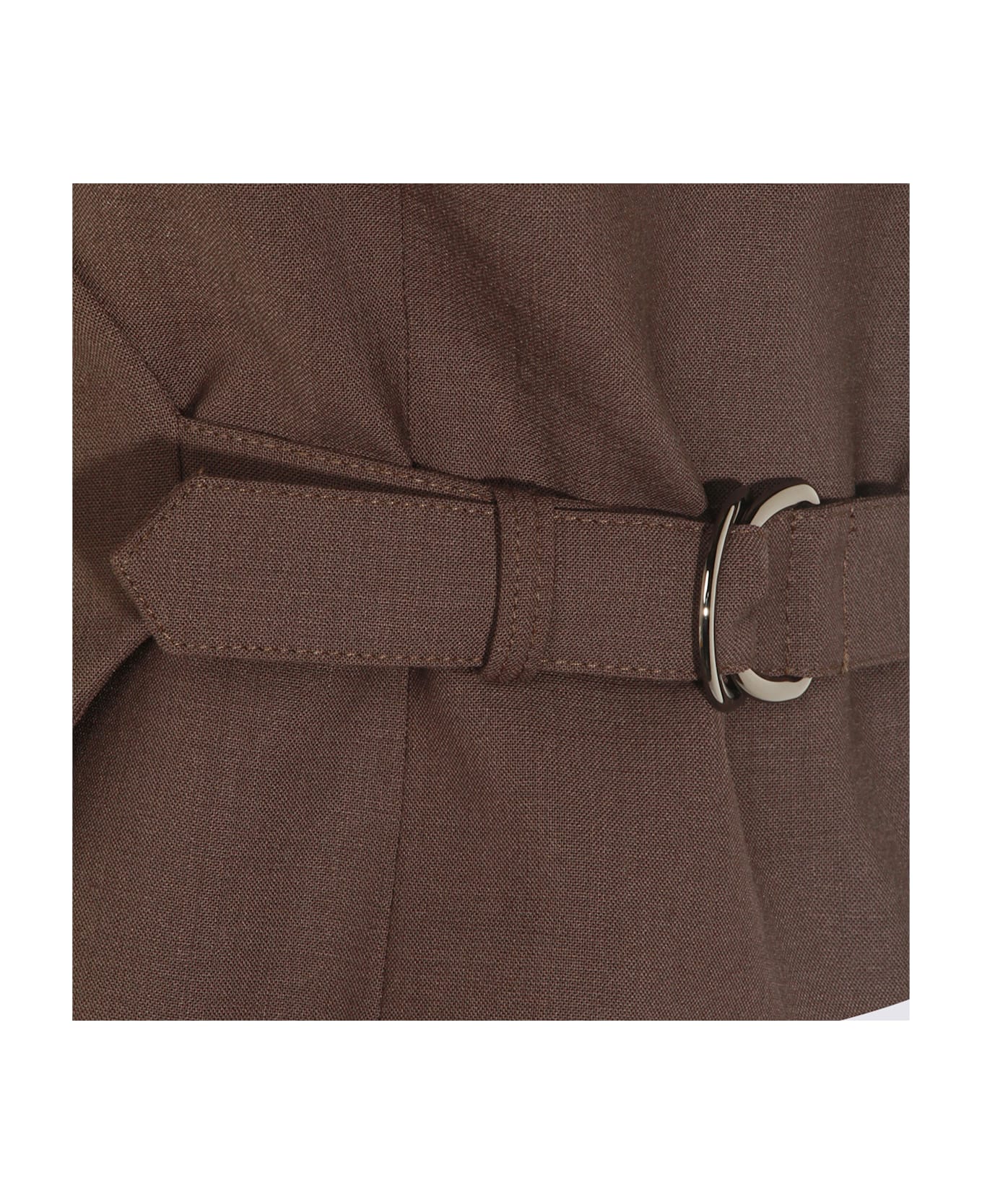 Brunello Cucinelli Brown Wool Blend Casual Jacket - CAFFE