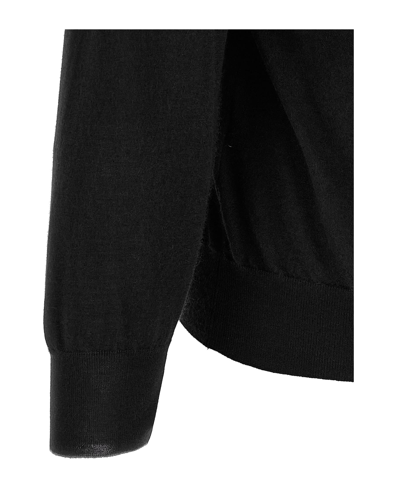 Brunello Cucinelli Silk Cashmere Cardigan - Black  