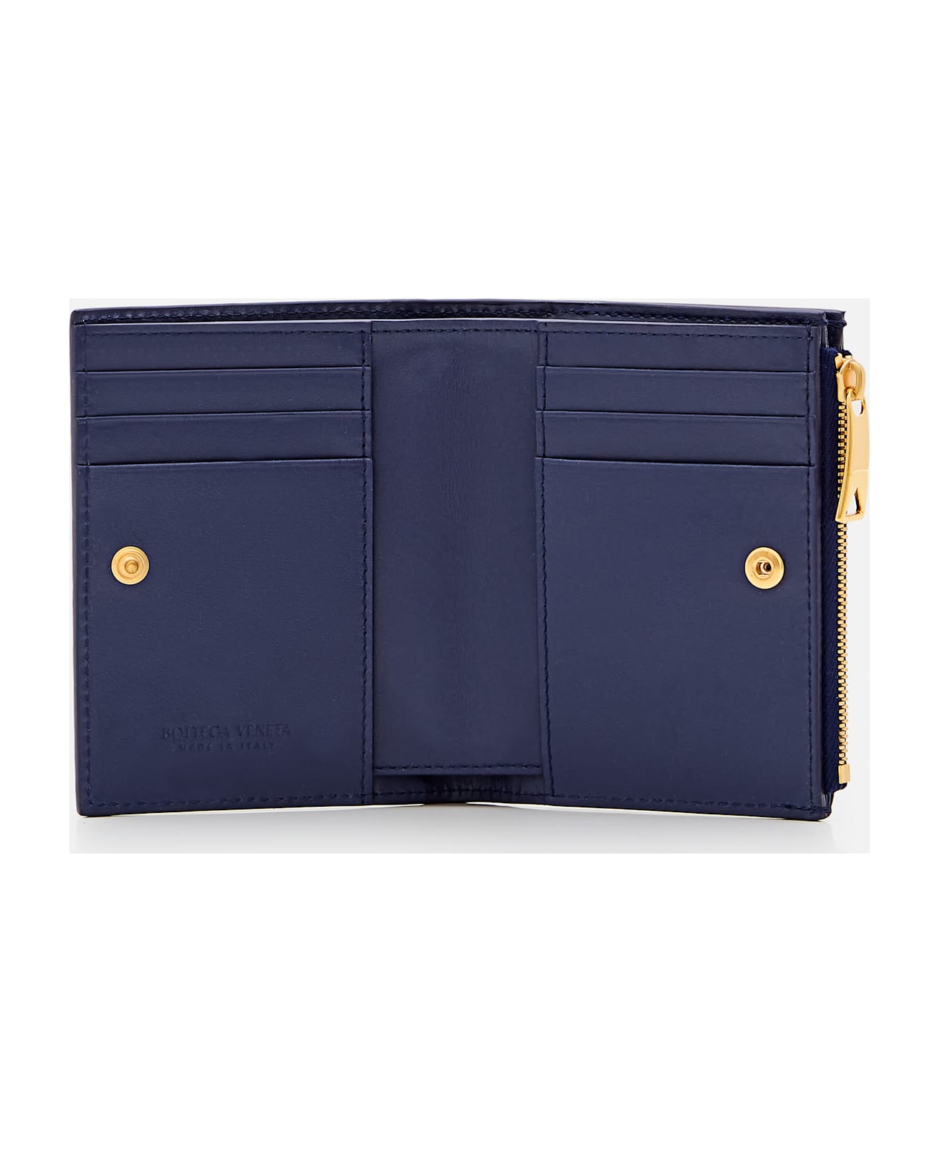 Bottega Veneta Leather Card-holder - Blue