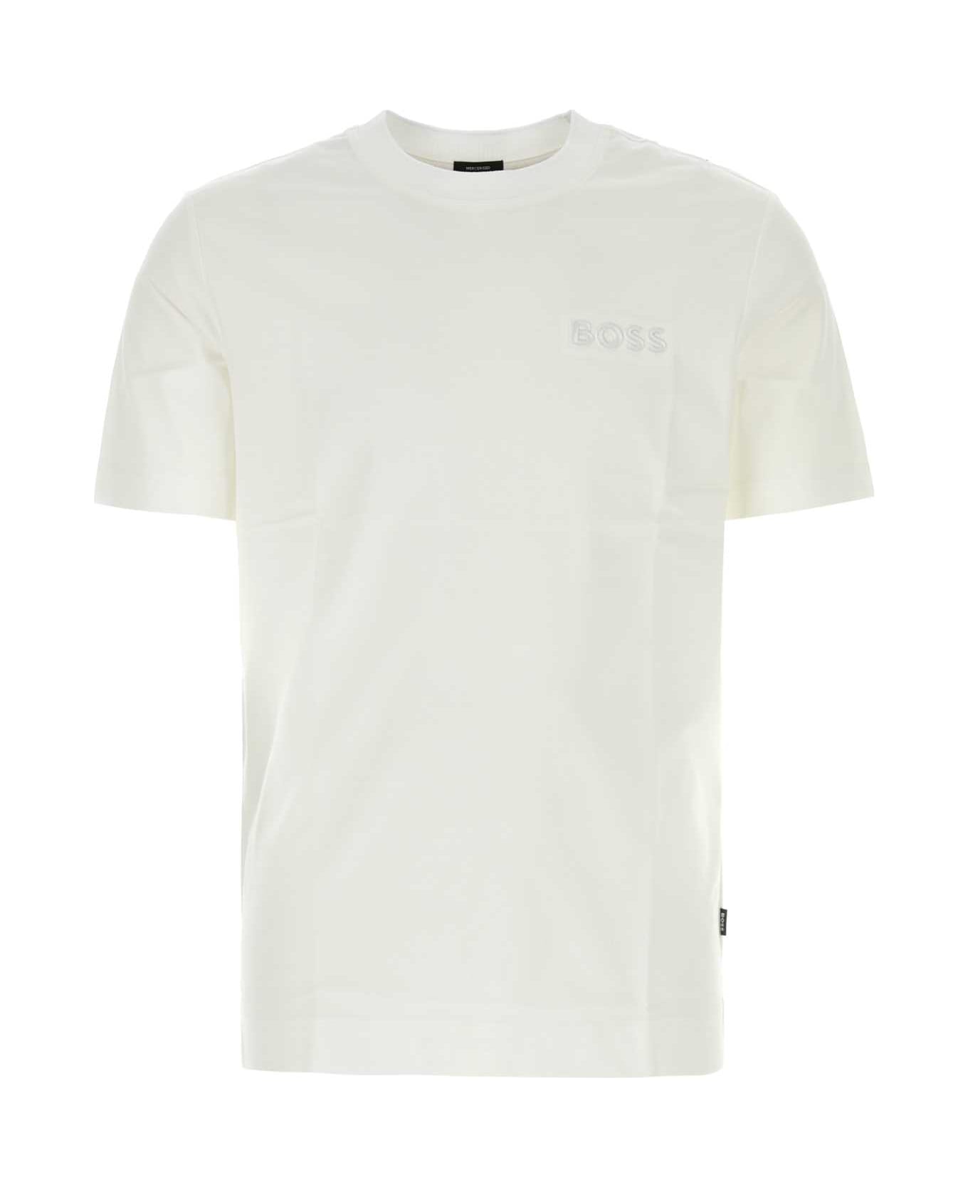 Hugo Boss White Cotton T-shirt - White