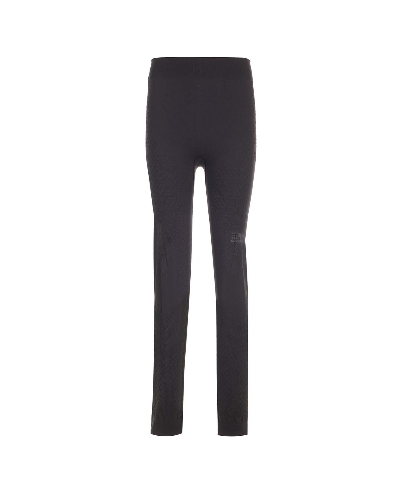 MM6 Maison Margiela Seamless Jersey Trousers "mm6 X Salomon" - Black