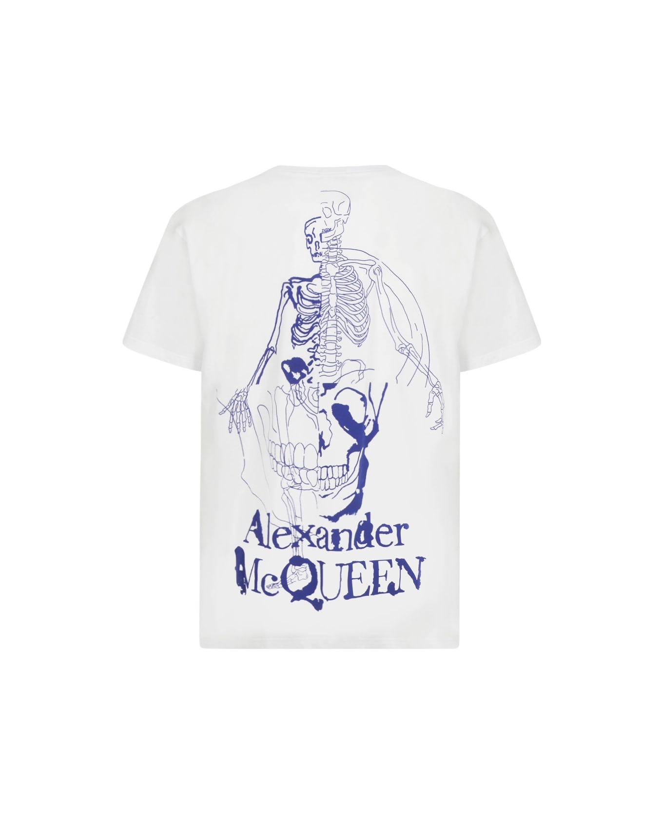 Alexander McQueen T-shirt - White/blue