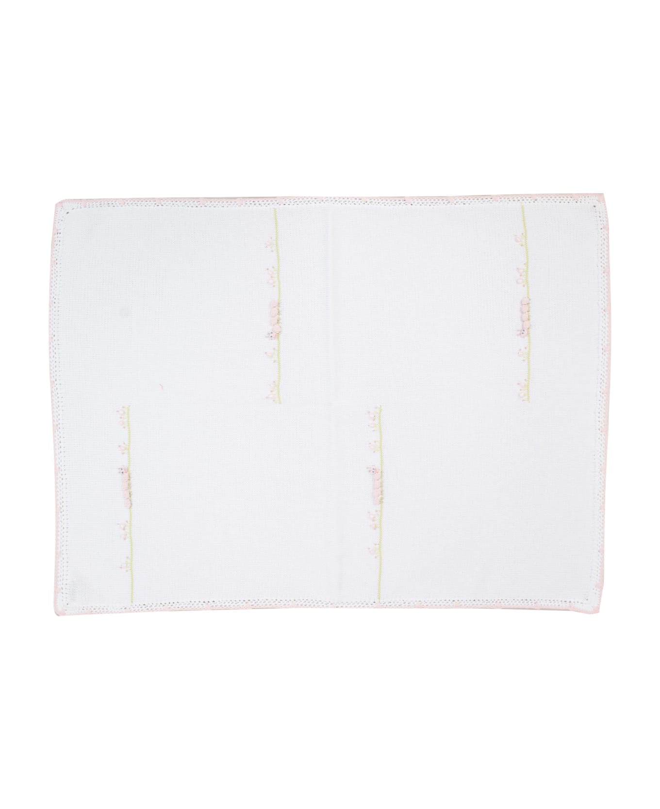 Piccola Giuggiola Cotton Knit Blanket - White