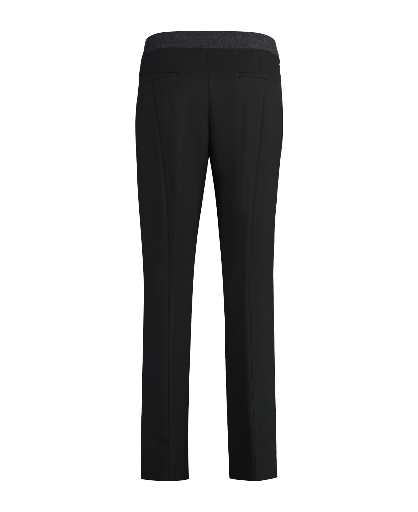Peserico Viscose Blend Trousers - NERO