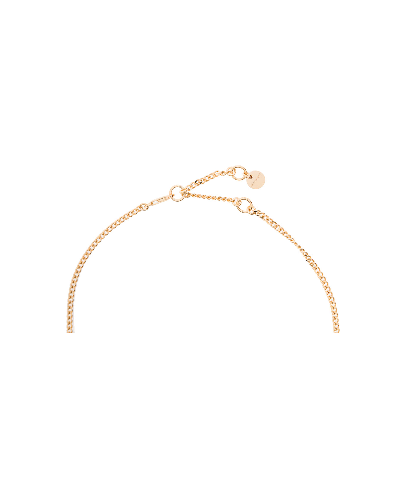 Jacquemus Le Chaine Necklace With Logo Plaque - Gold