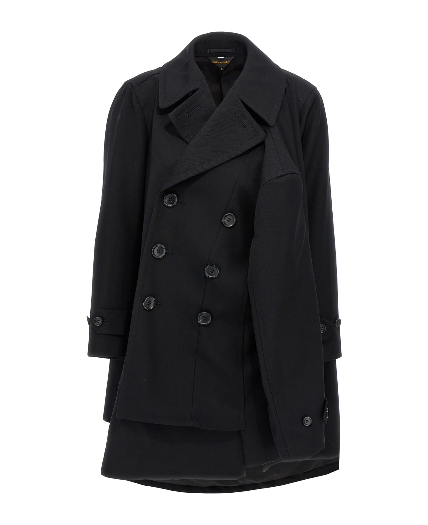 Comme des Garçons Double-breasted Coat 4 Sleeves - Black  