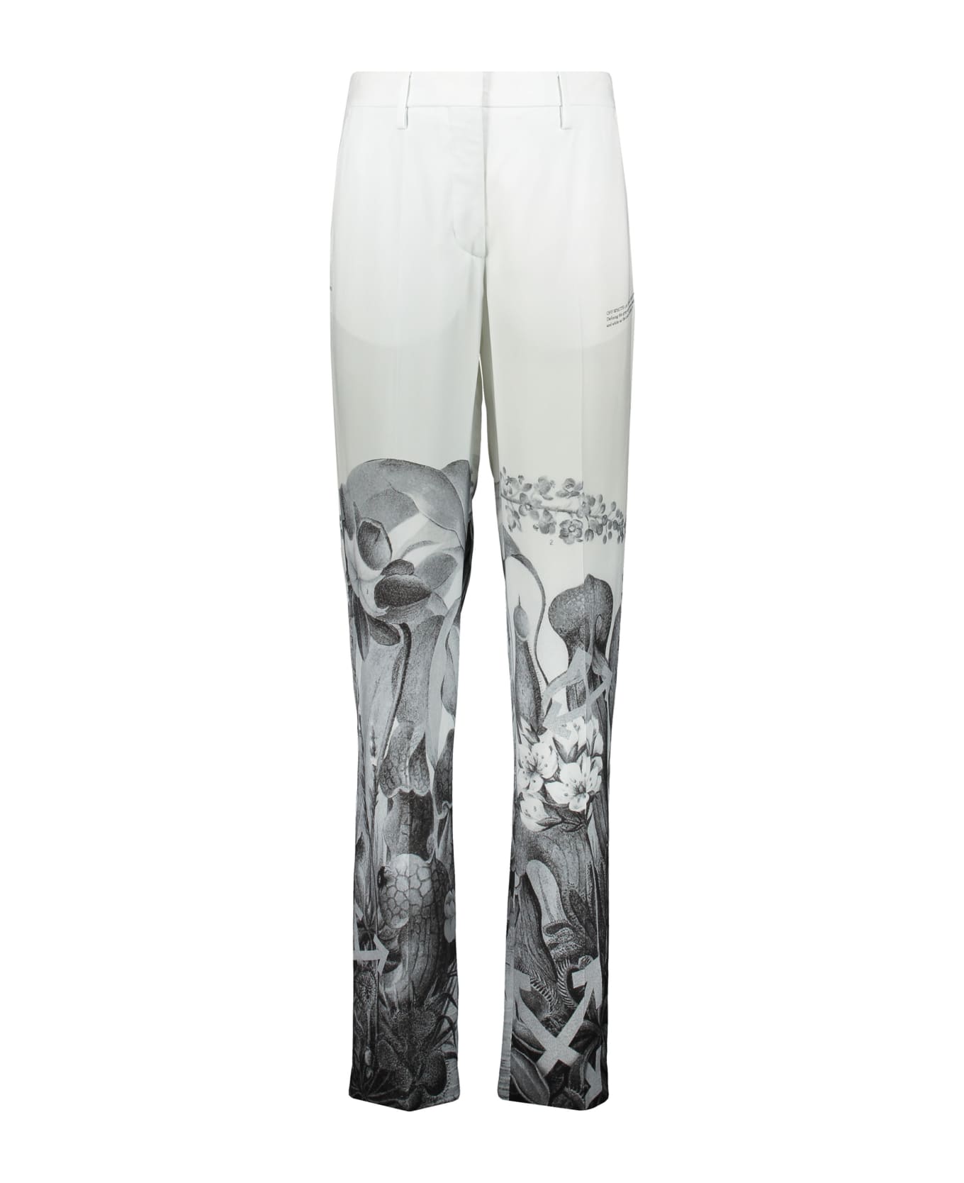 Off-White Printed Trousers - White