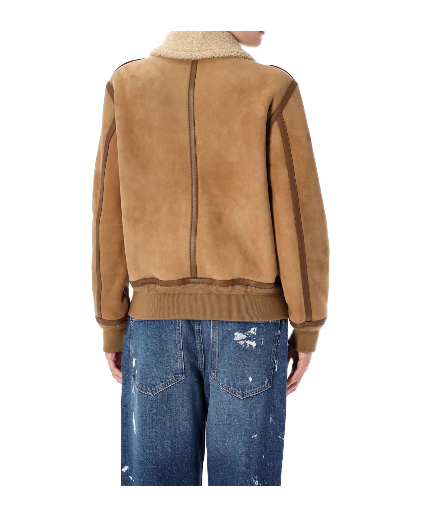 Ralph Lauren Morrison Shearling Jacket - HONEY CREAM