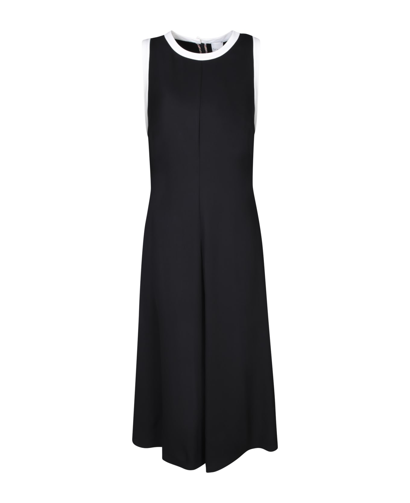 Paul Smith Midi Black/white Dress - Black ワンピース＆ドレス