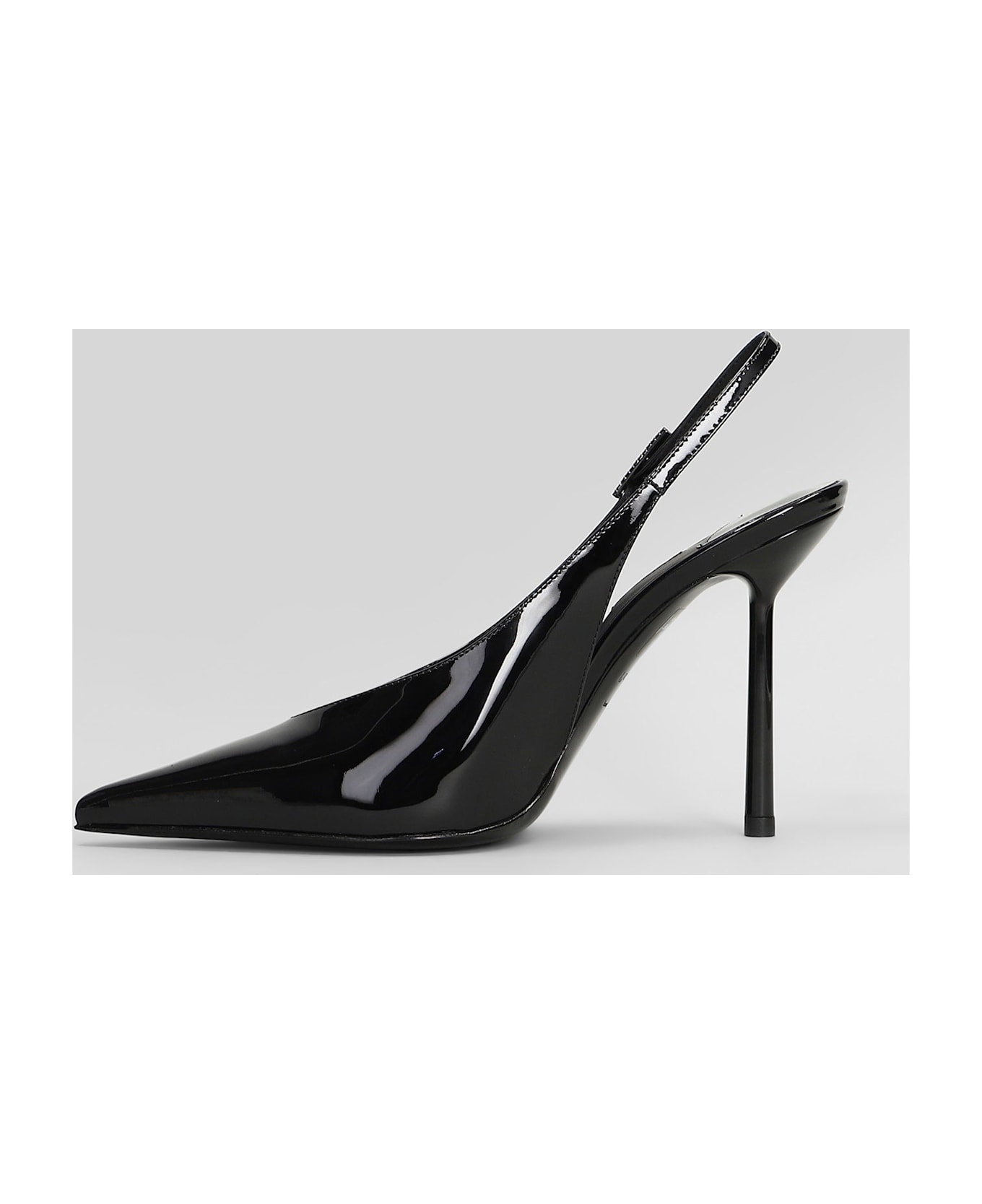 Le Silla Clivage Pumps In Black Patent Leather - black