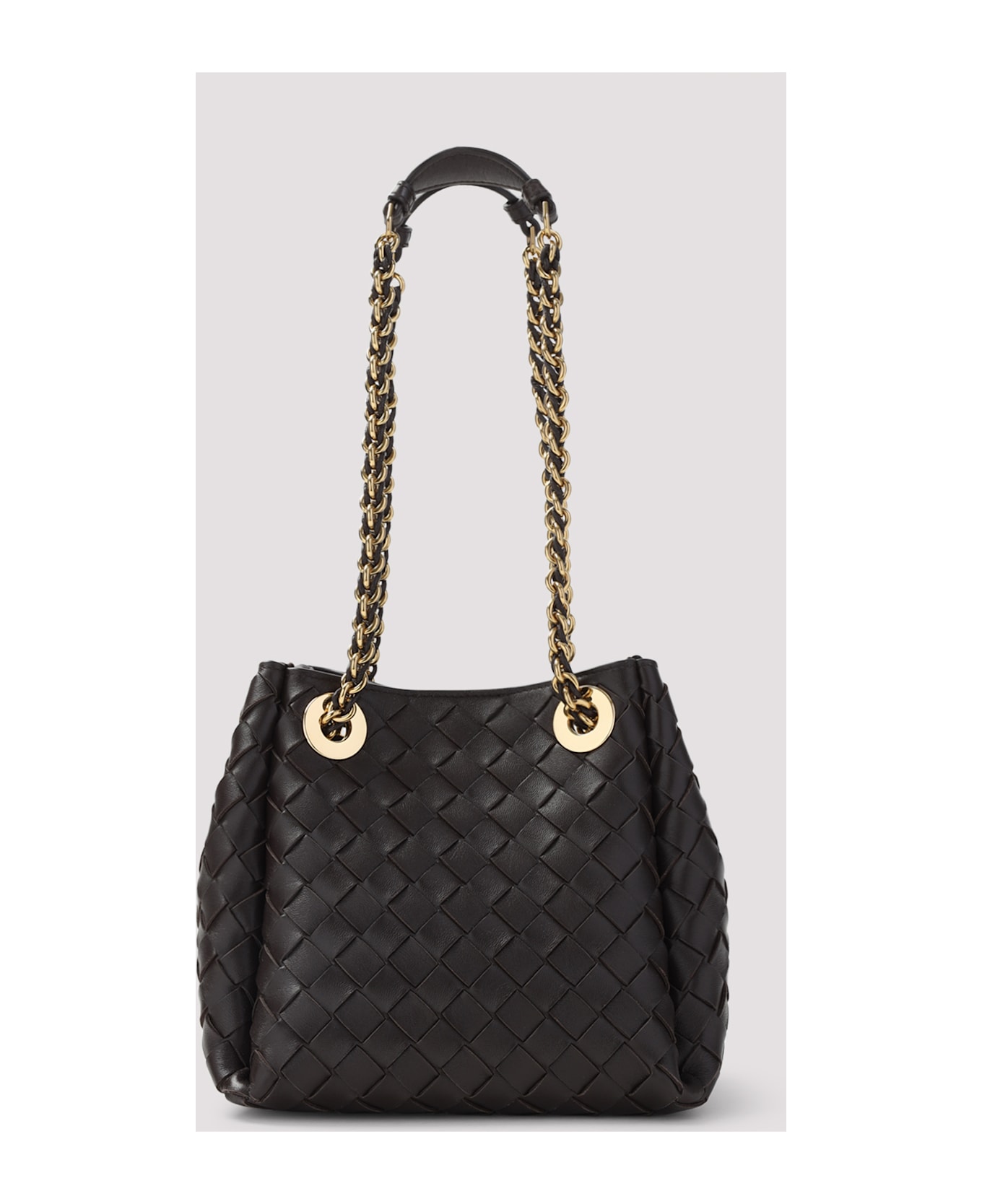 Bottega Veneta Andiamo Parachute Shoulder Bag - Fondant Brass