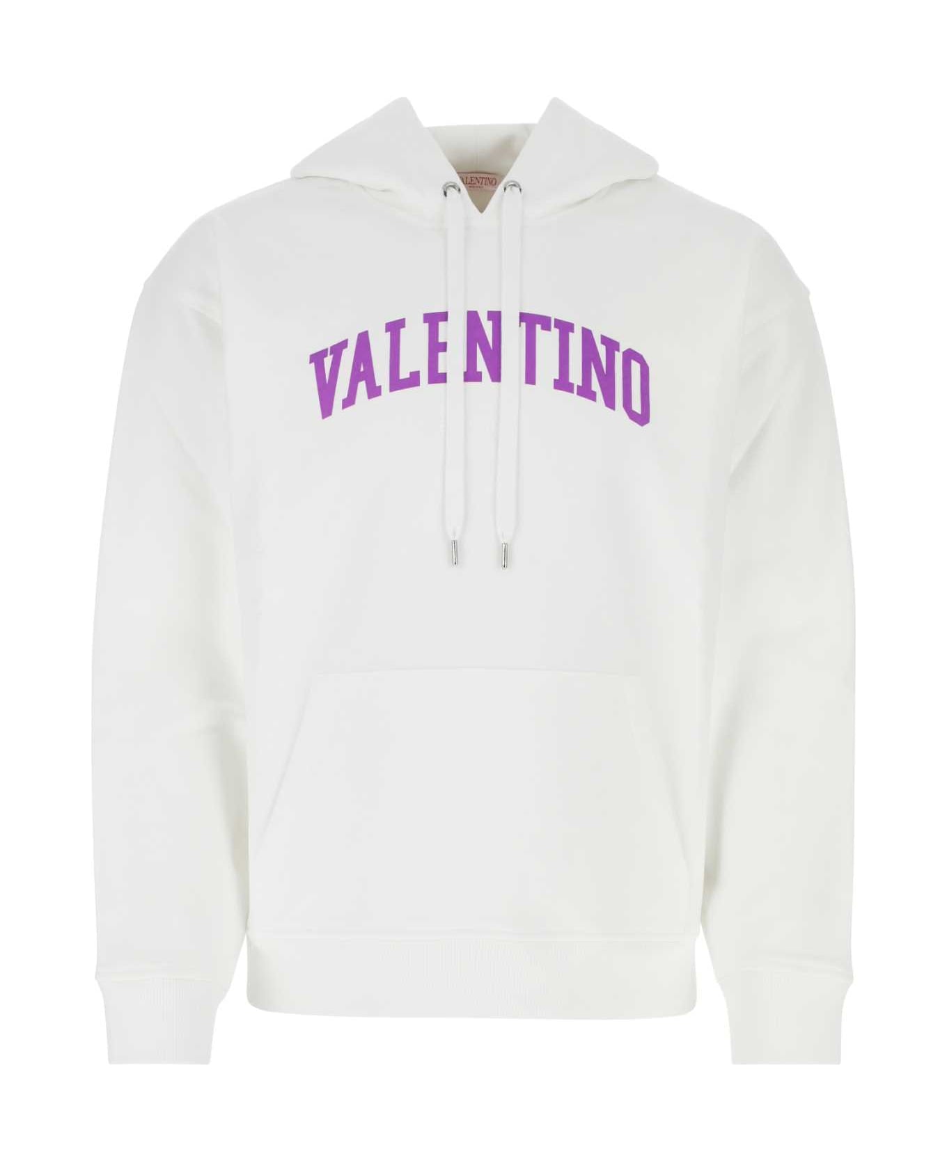 Valentino Garavani White Cotton Sweatshirt - YT4 フリース