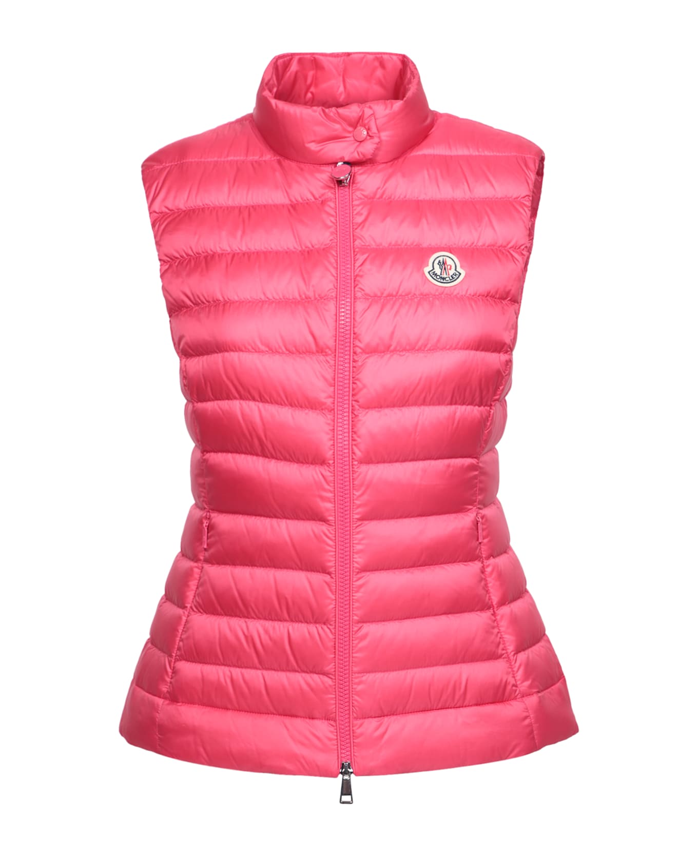 Moncler Fluo Fuchsia Nylon Igens Sleeveless Down Jacket - FUXIA